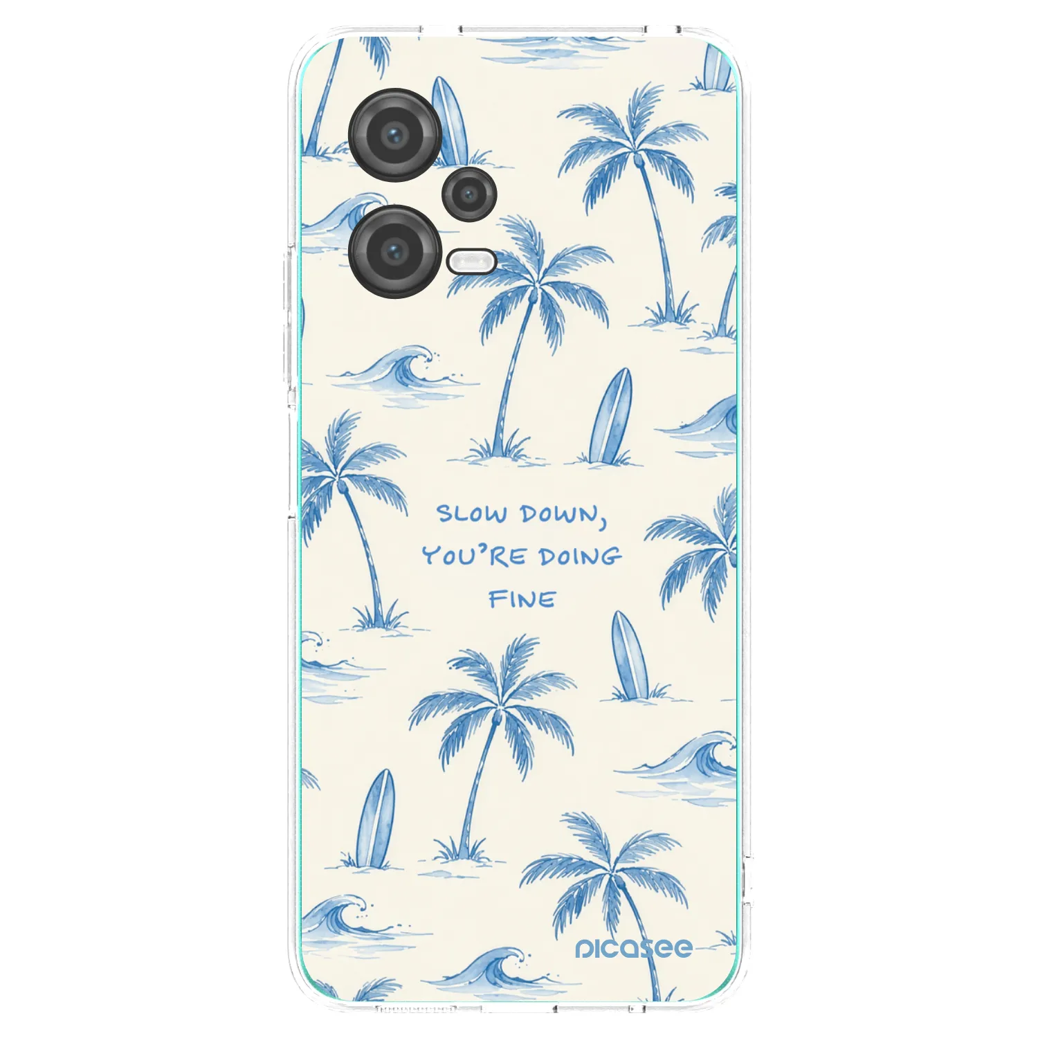 Picasee silikonový průhledný obal pro Xiaomi Poco X5 - Slow Tide