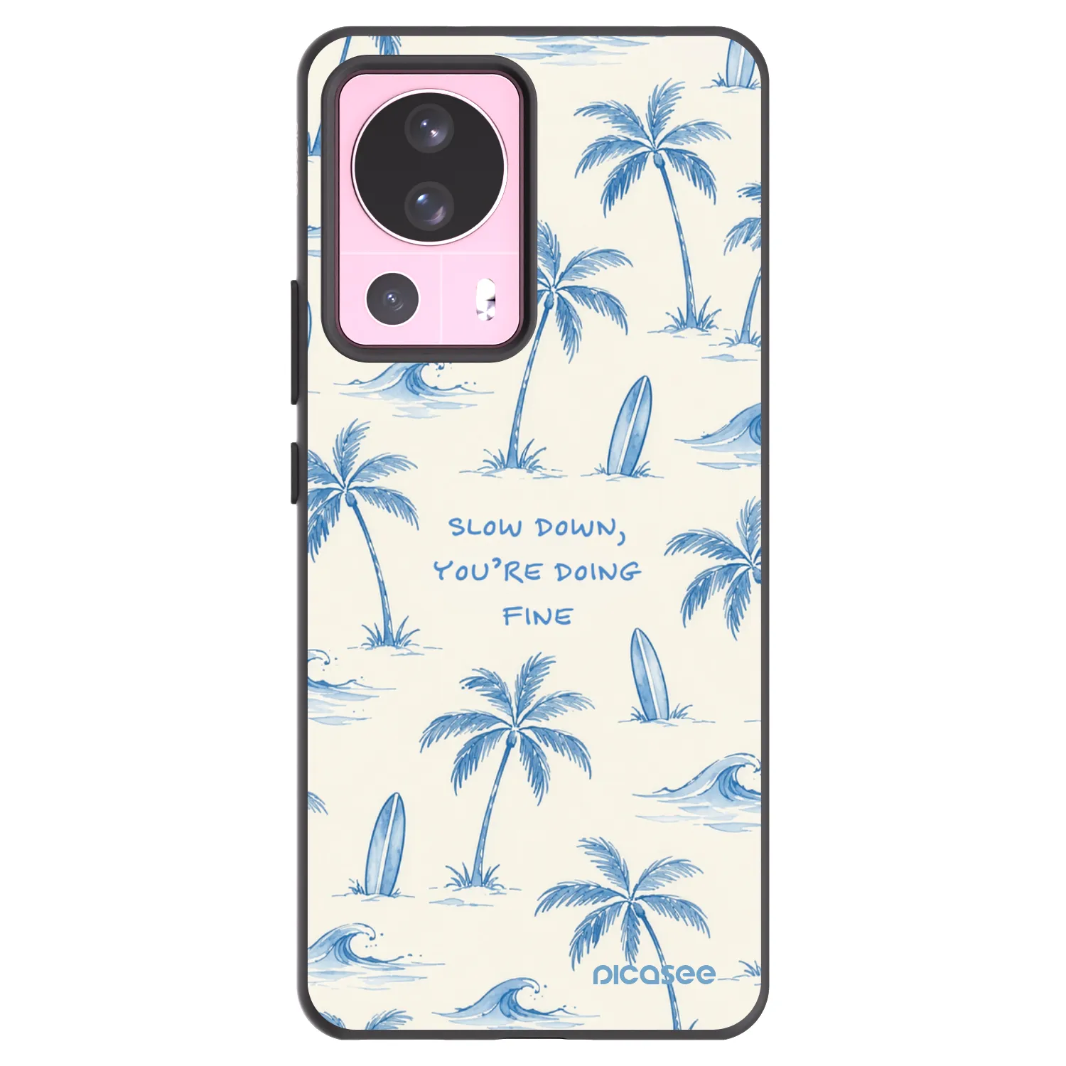 Picasee silikonový černý obal pro Xiaomi 13 Lite - Slow Tide