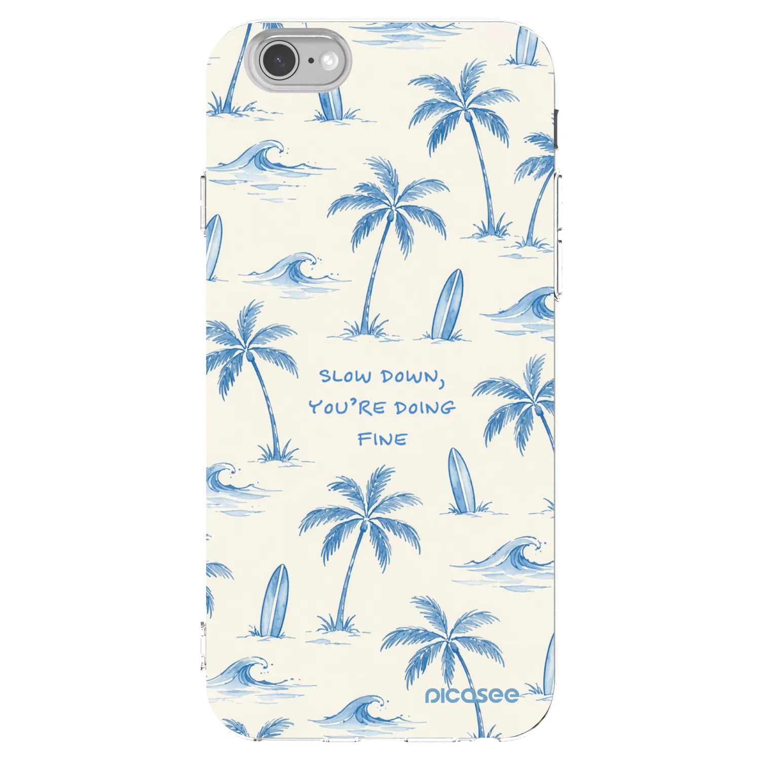 Picasee silikonový průhledný obal pro Apple iPhone 6/6S - Slow Tide