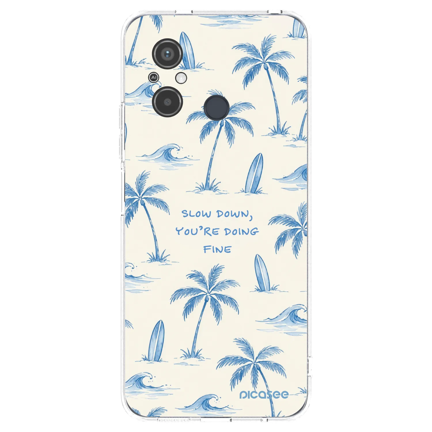 Picasee silikonový průhledný obal pro Xiaomi Redmi 12C - Slow Tide