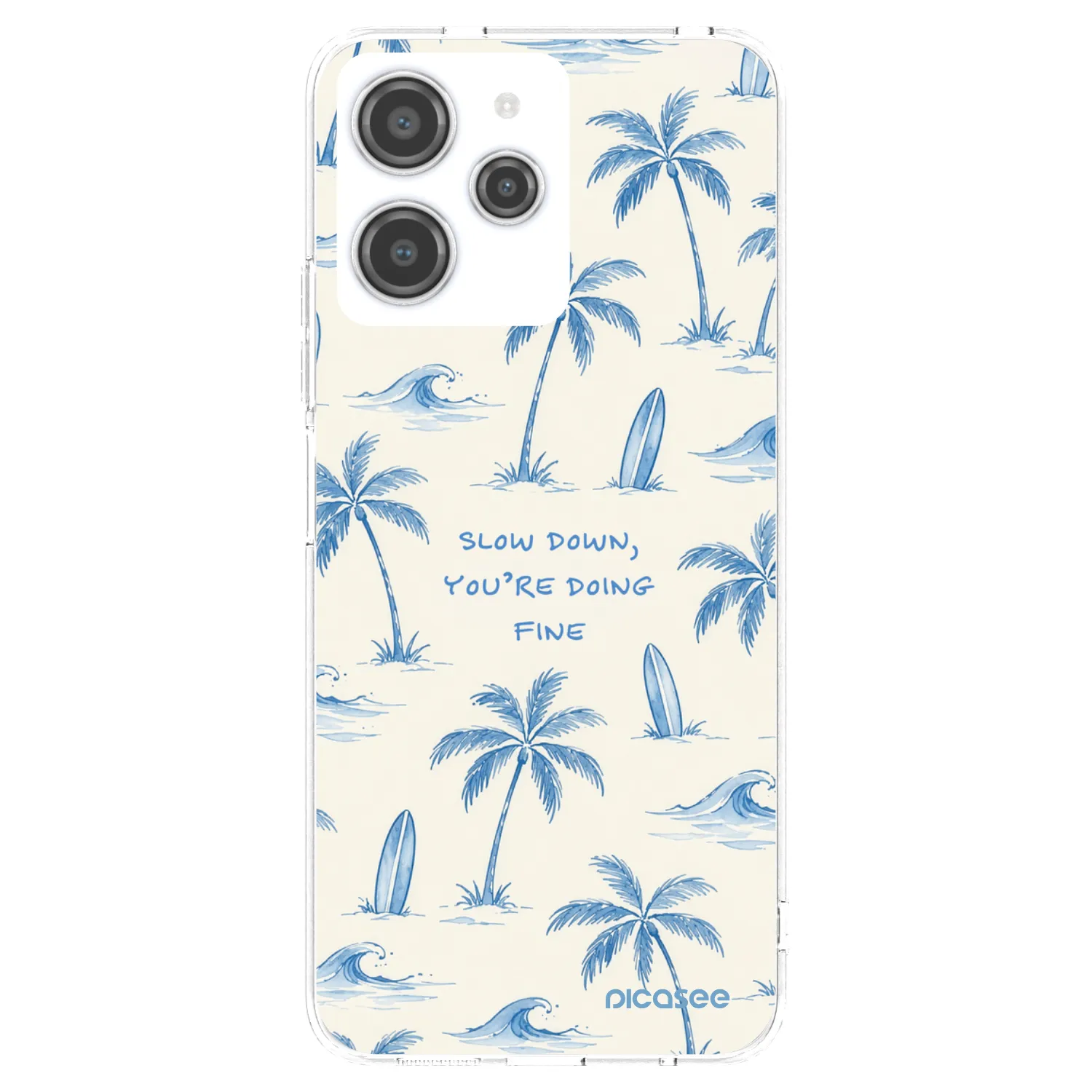 Picasee silikonový průhledný obal pro Xiaomi Redmi 12 4G - Slow Tide
