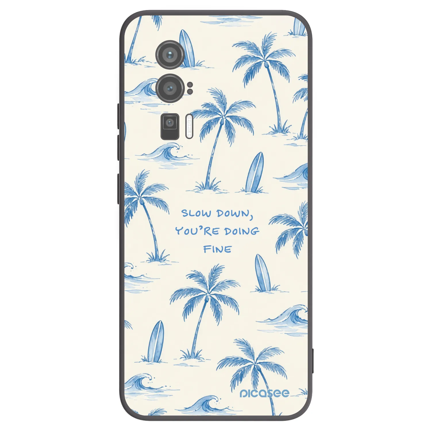 Picasee silikonový černý obal pro Xiaomi Poco F5 Pro 5G - Slow Tide