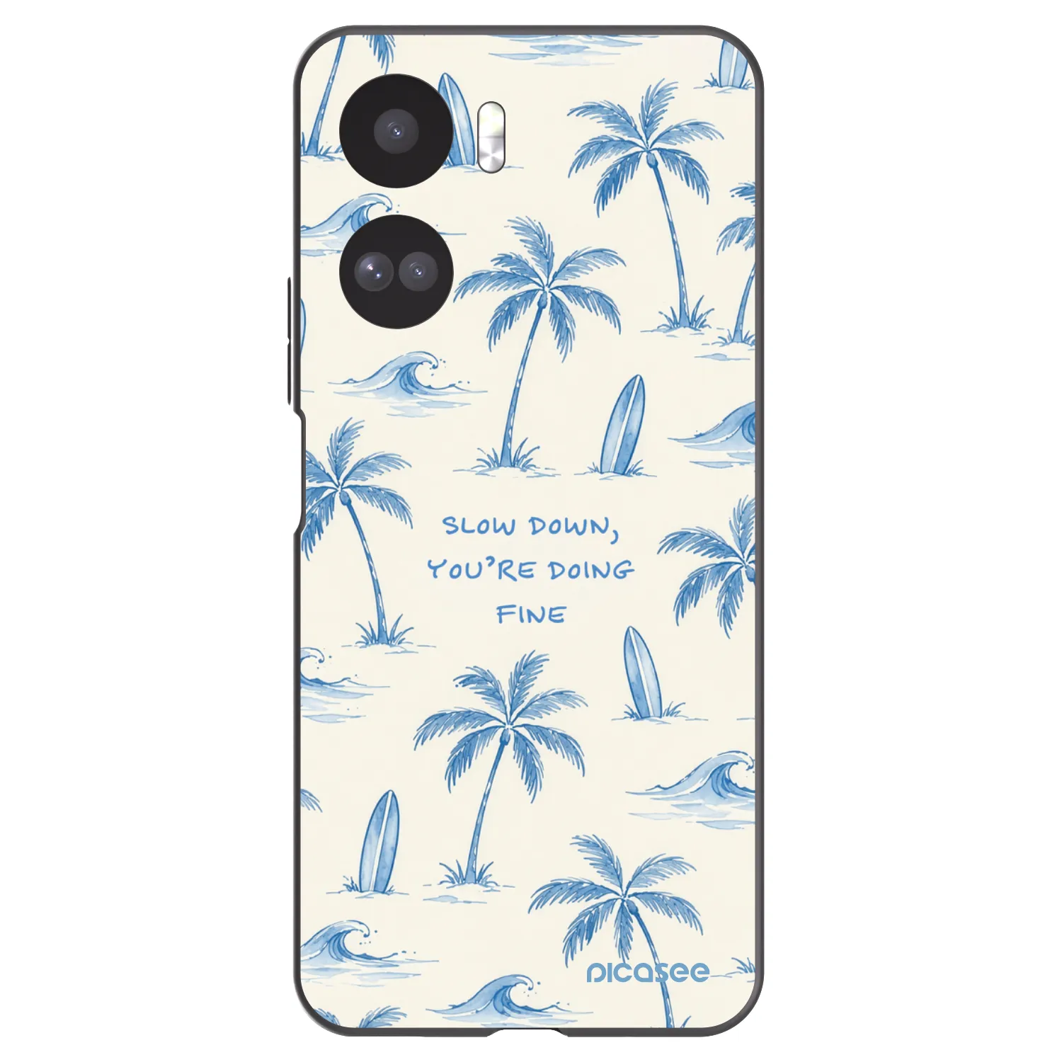 Picasee silikonový černý obal pro Honor 90 Lite 5G - Slow Tide