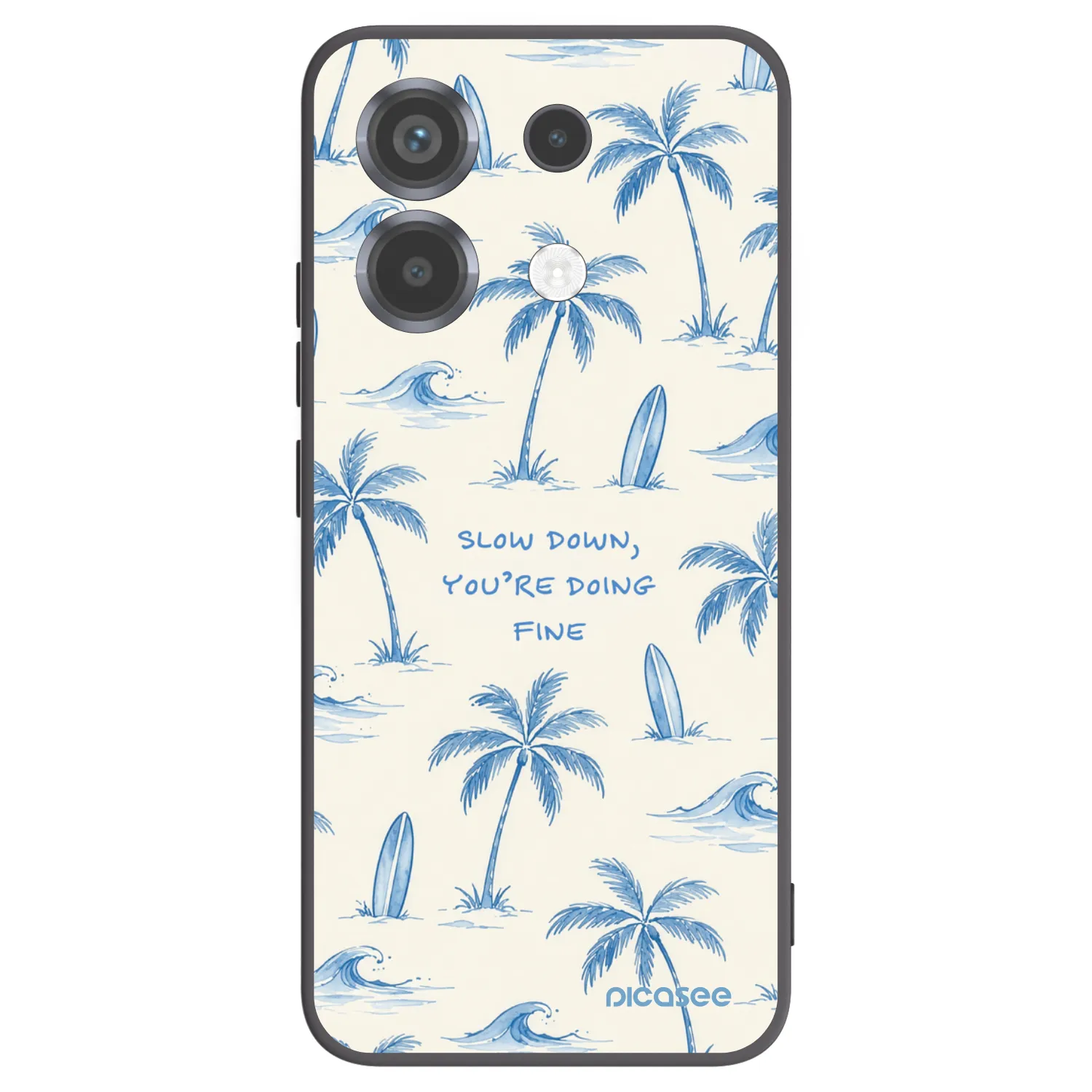 Picasee silikonový černý obal pro Xiaomi Poco X6 - Slow Tide