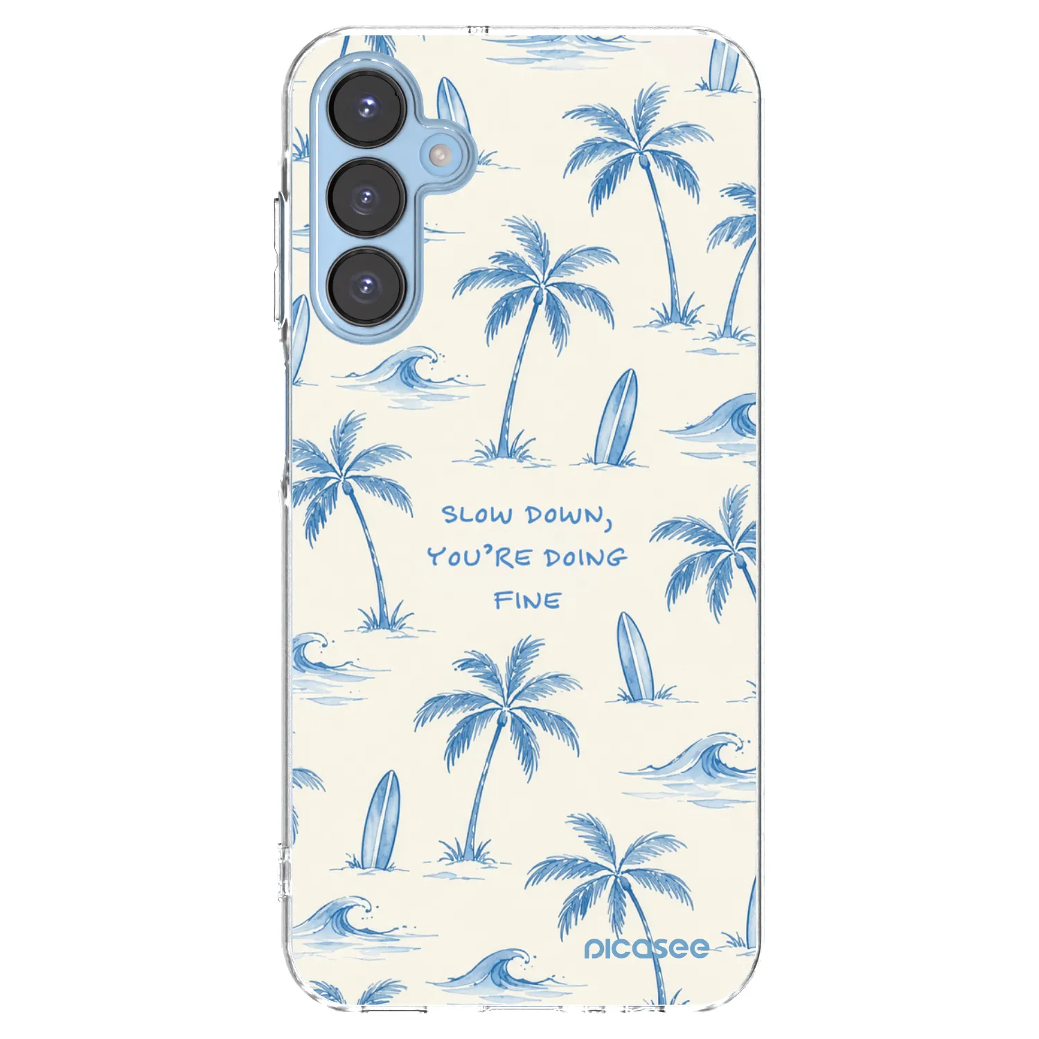 Picasee silikonový průhledný obal pro Samsung Galaxy A15 A156B 5G - Slow Tide