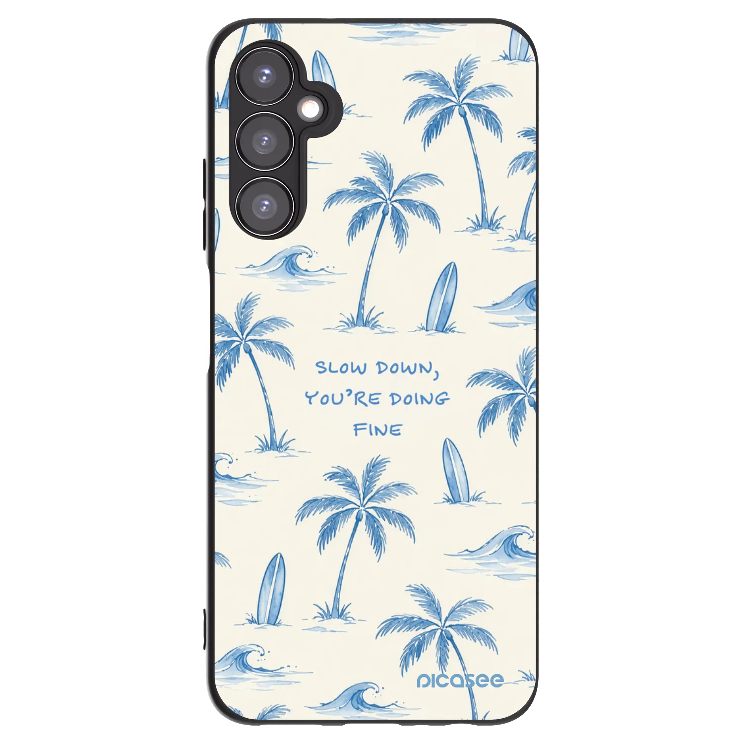 Picasee silikonový černý obal pro Samsung Galaxy A05s A057G - Slow Tide