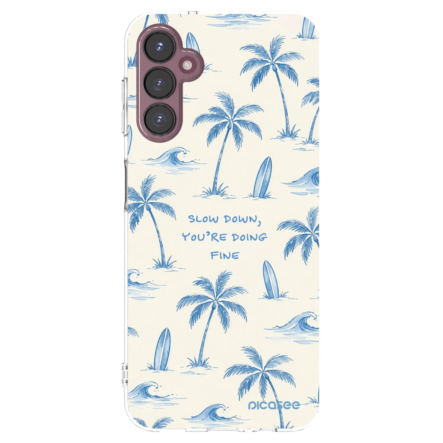 Picasee silikonový průhledný obal pro Samsung Galaxy A05s A057G - Slow Tide