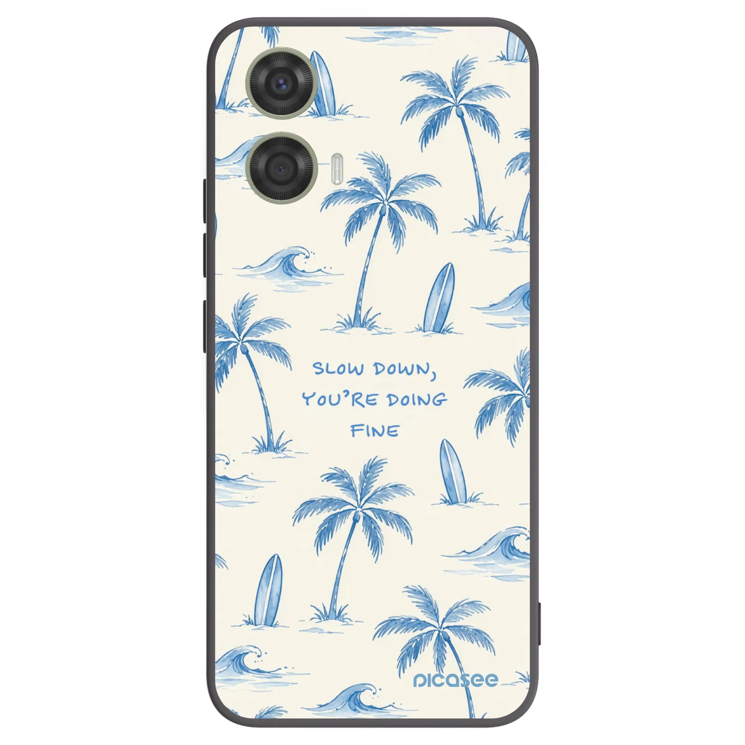 Picasee silikonový černý obal pro Motorola Moto G24 - Slow Tide