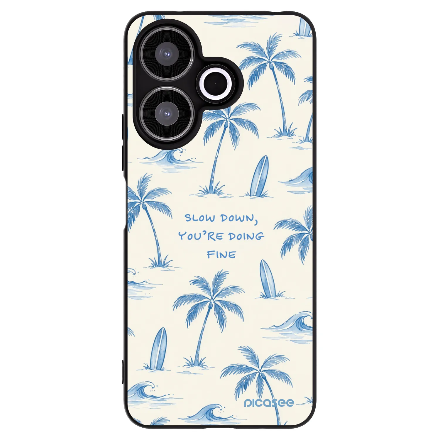 Picasee silikonový černý obal pro Xiaomi Redmi 13 4G - Slow Tide