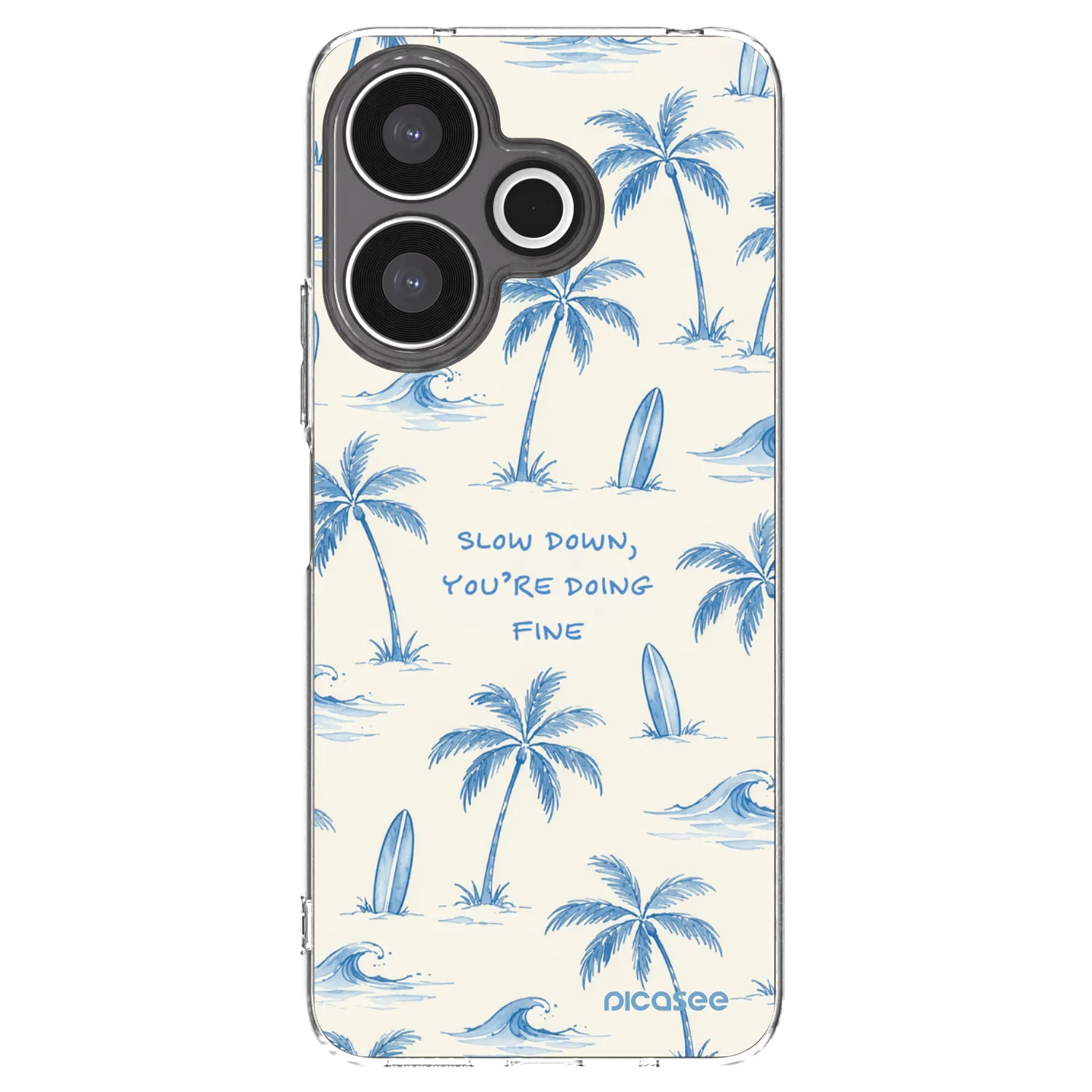 Picasee silikonový průhledný obal pro Xiaomi Redmi 13 4G - Slow Tide
