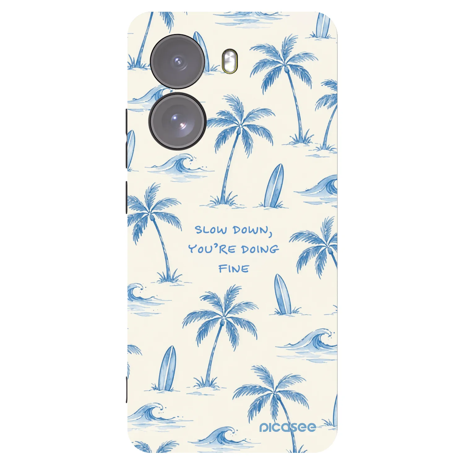 Picasee silikonový černý obal pro Xiaomi Poco X7 - Slow Tide