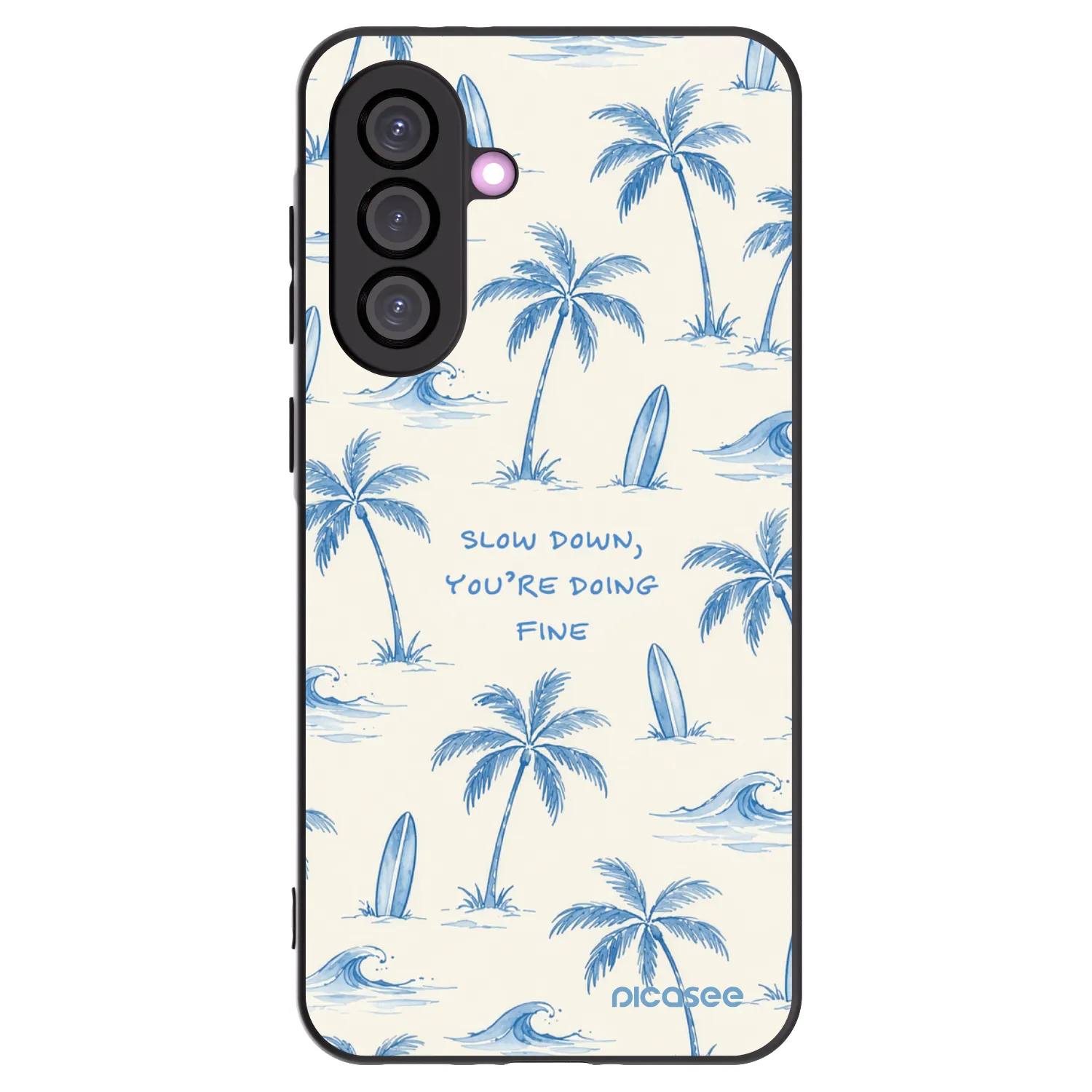 Picasee silikonový černý obal pro Samsung Galaxy A56 5G A566B - Slow Tide