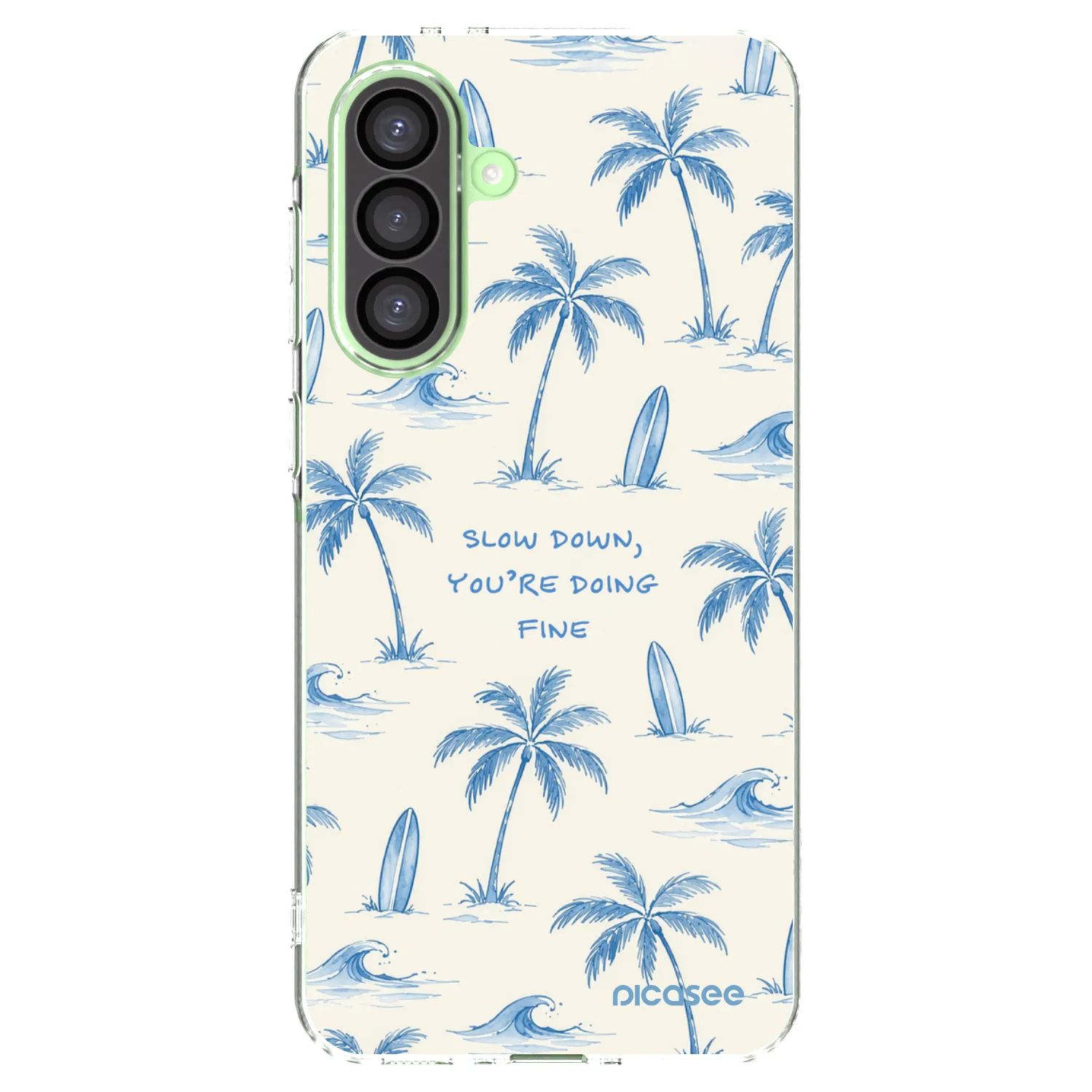 Picasee silikonový průhledný obal pro Samsung Galaxy A26 5G A266B - Slow Tide