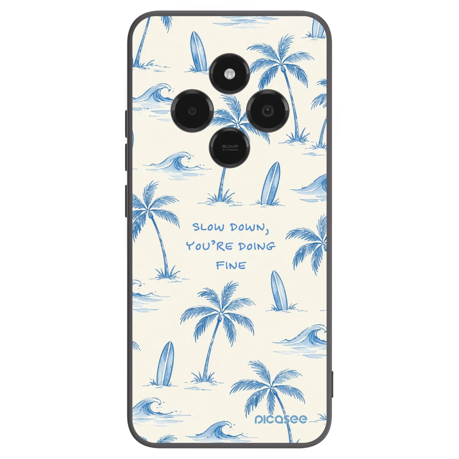 Picasee silikonový černý obal pro Xiaomi Poco C75 - Slow Tide