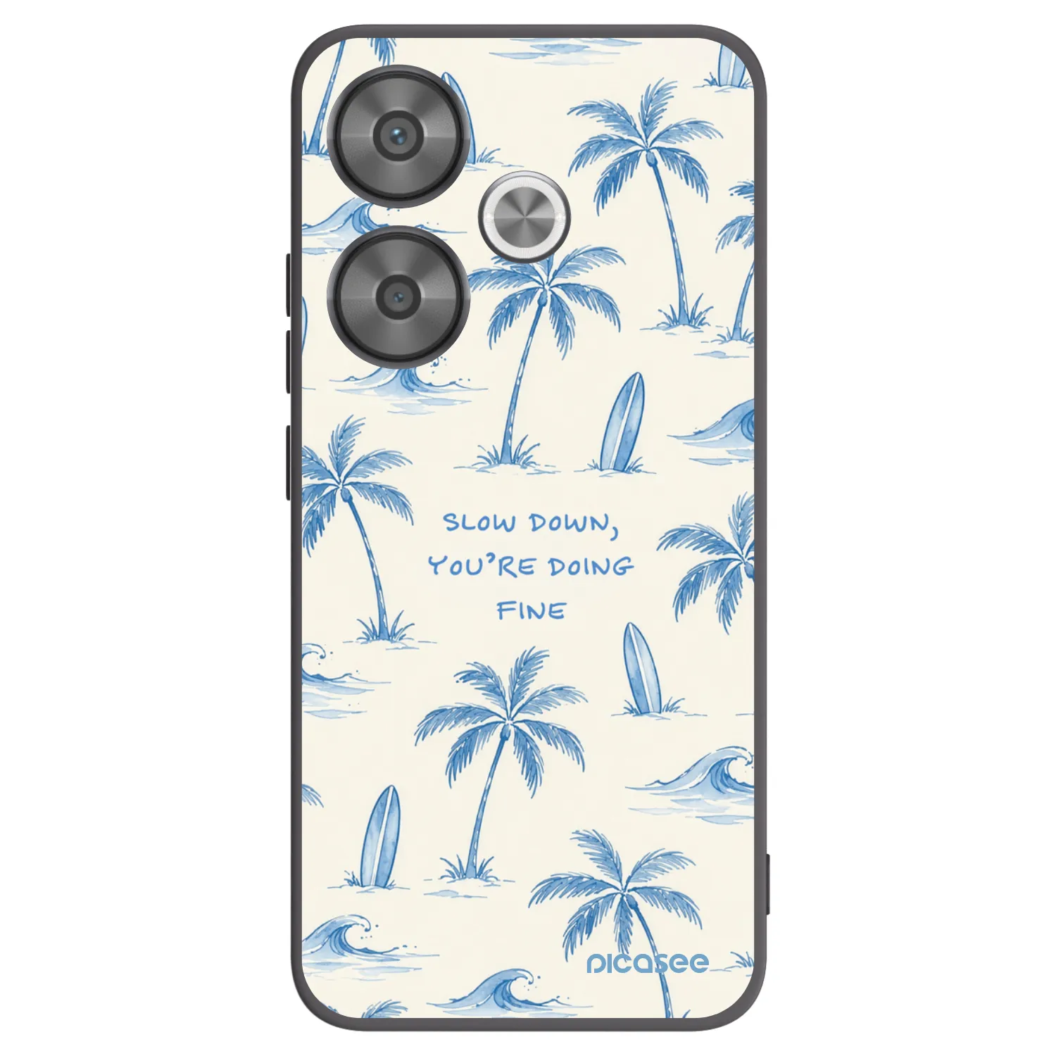 Picasee silikonový černý obal pro Xiaomi Poco F6 - Slow Tide