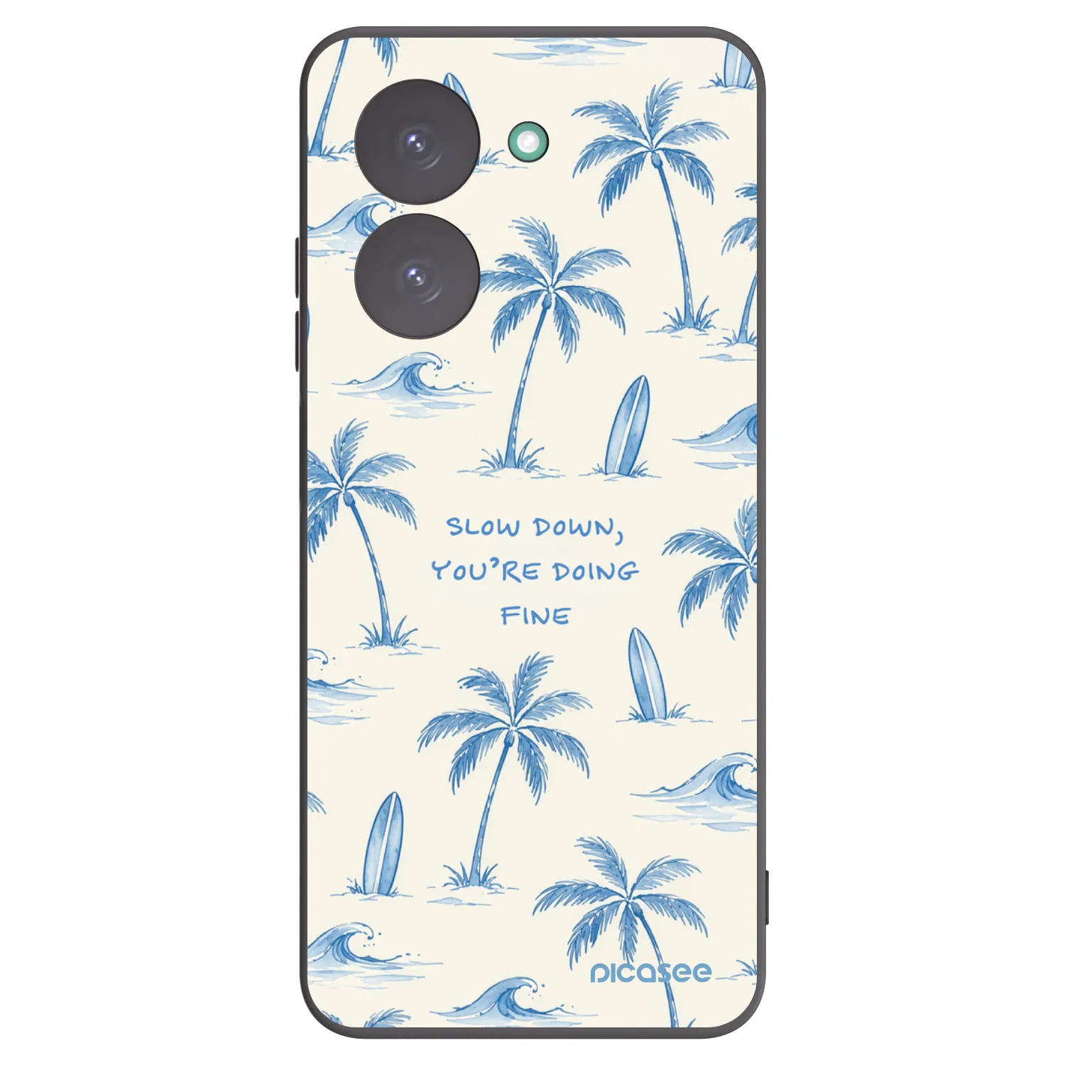 Picasee silikonový černý obal pro Xiaomi Redmi A5 - Slow Tide