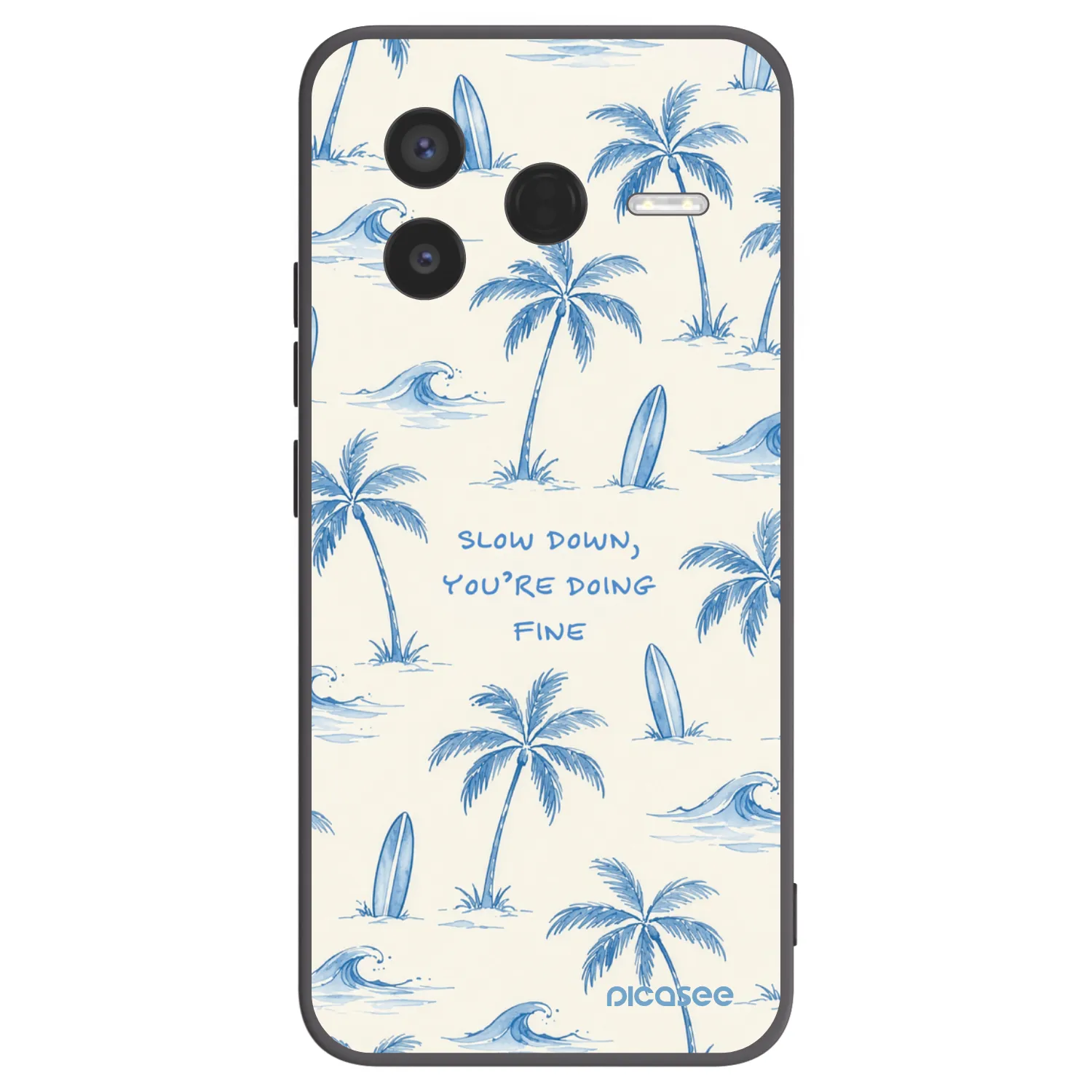 Picasee silikonový černý obal pro Xiaomi Poco F7 Pro 5G - Slow Tide