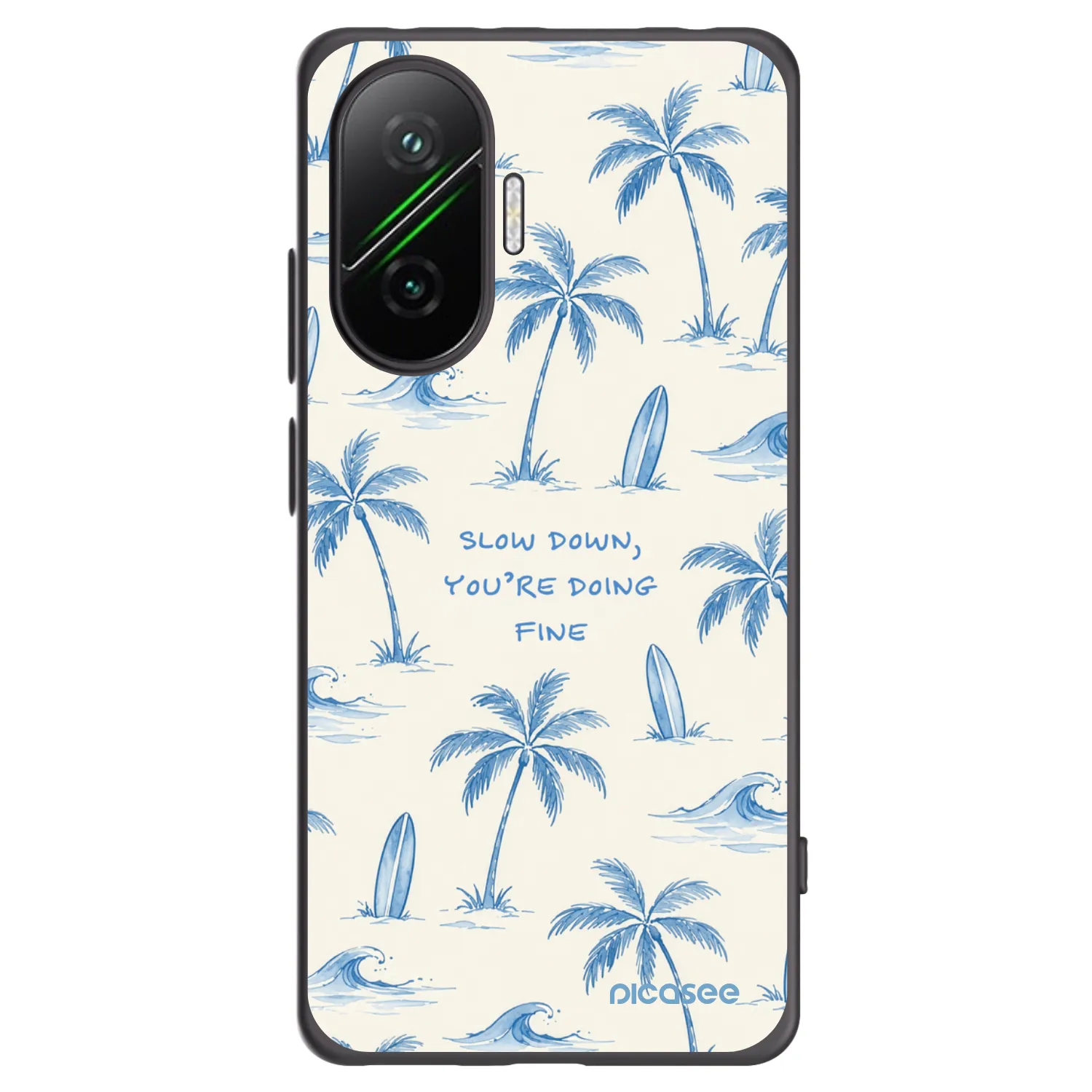 Picasee silikonový černý obal pro Xiaomi Poco F7 5G - Slow Tide