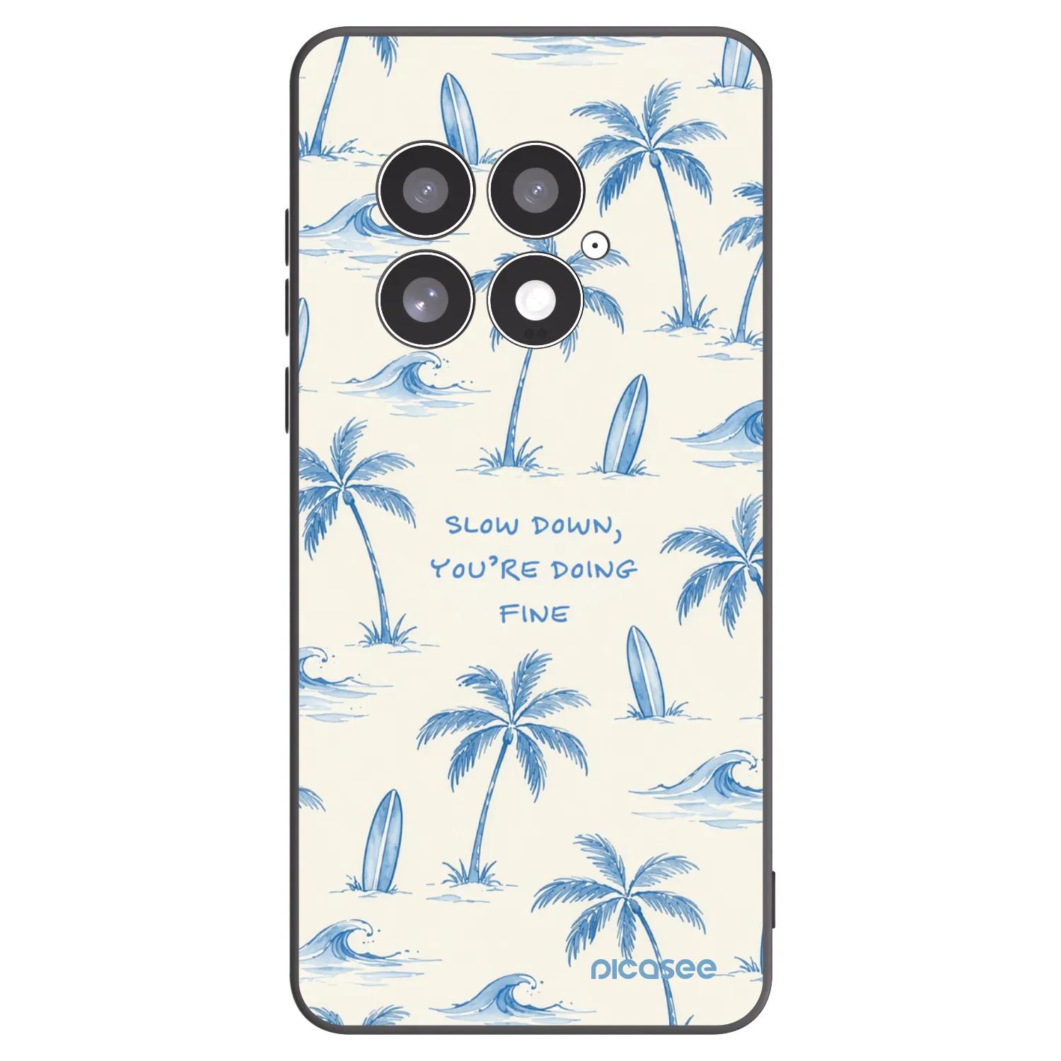 Picasee silikonový černý obal pro OnePlus 13 5G - Slow Tide