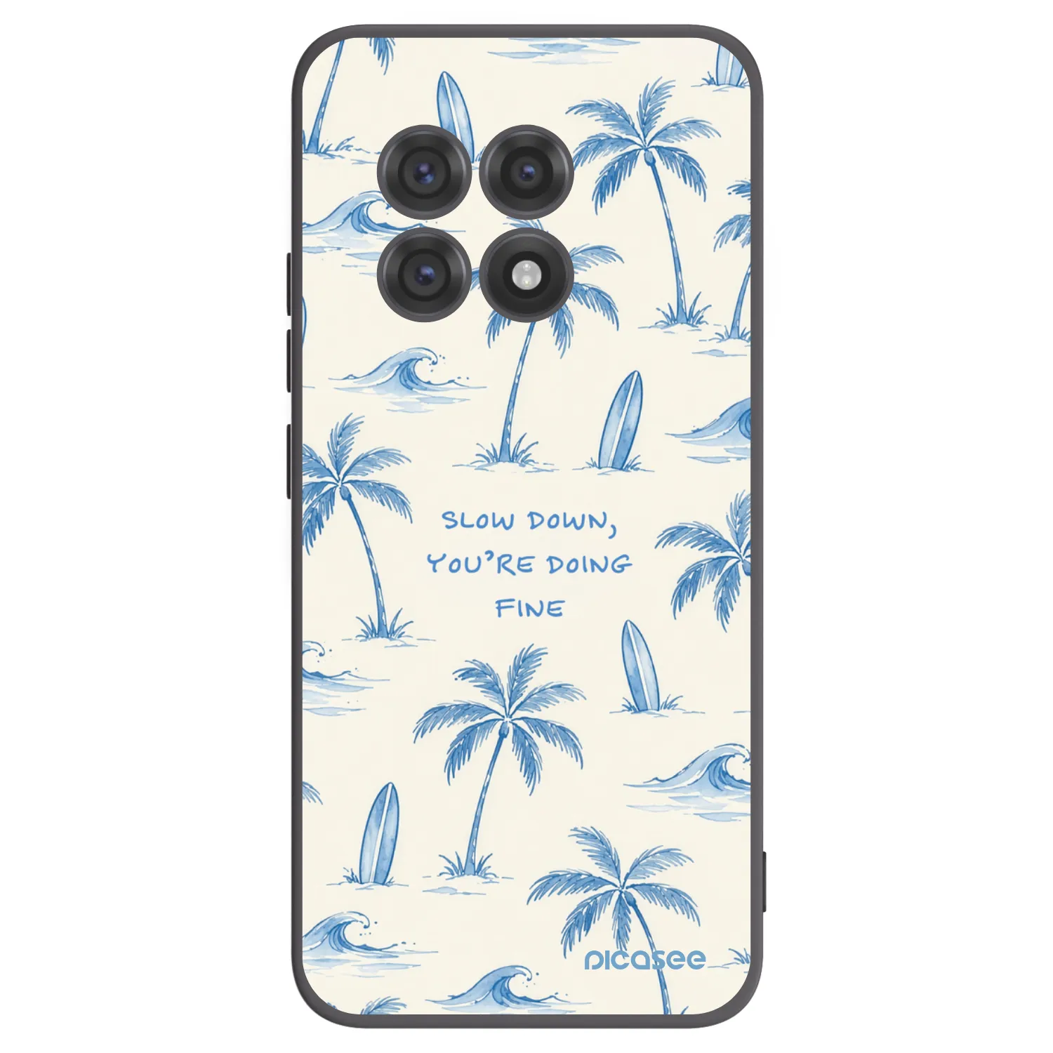 Picasee silikonový černý obal pro OnePlus 13R 5G - Slow Tide