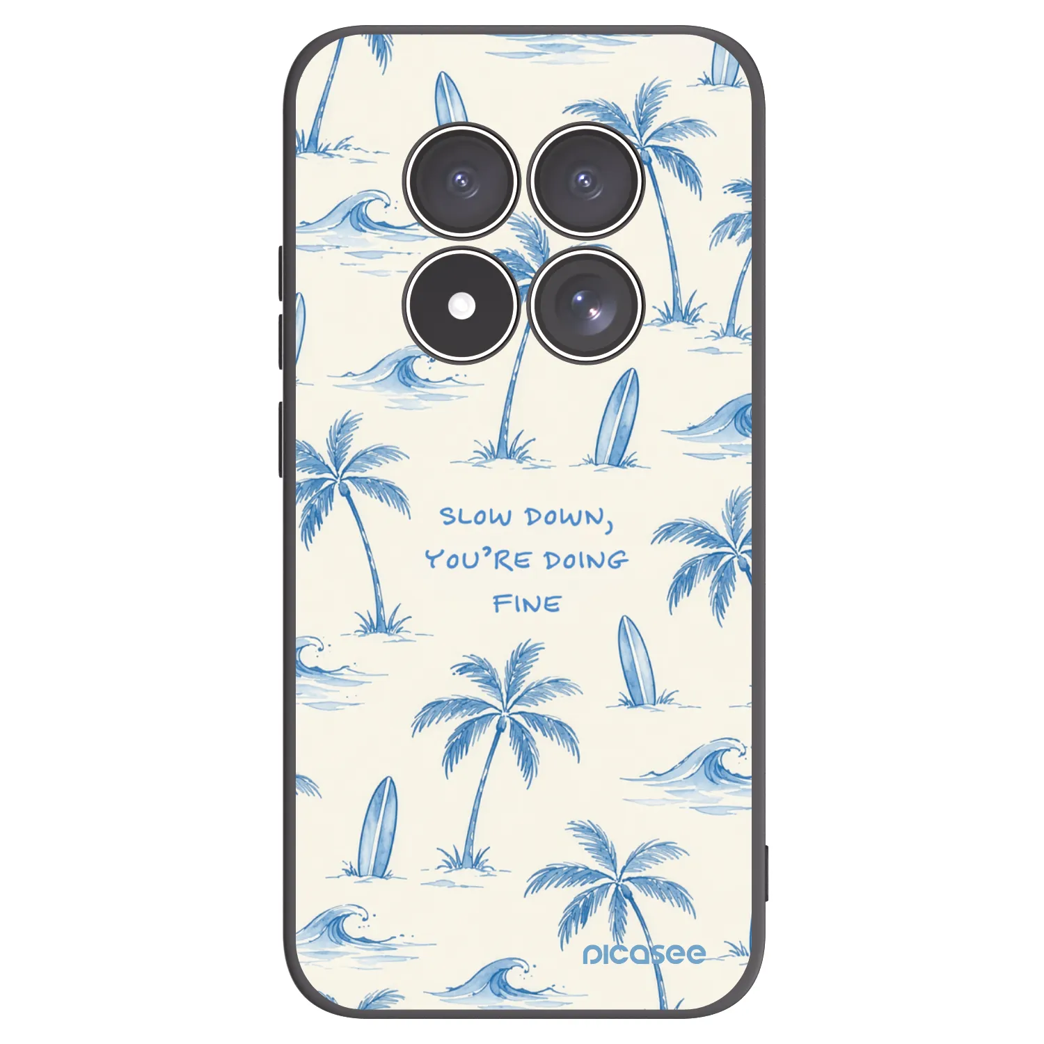 Picasee silikonový černý obal pro Xiaomi Redmi Note 15 Pro 4G - Slow Tide