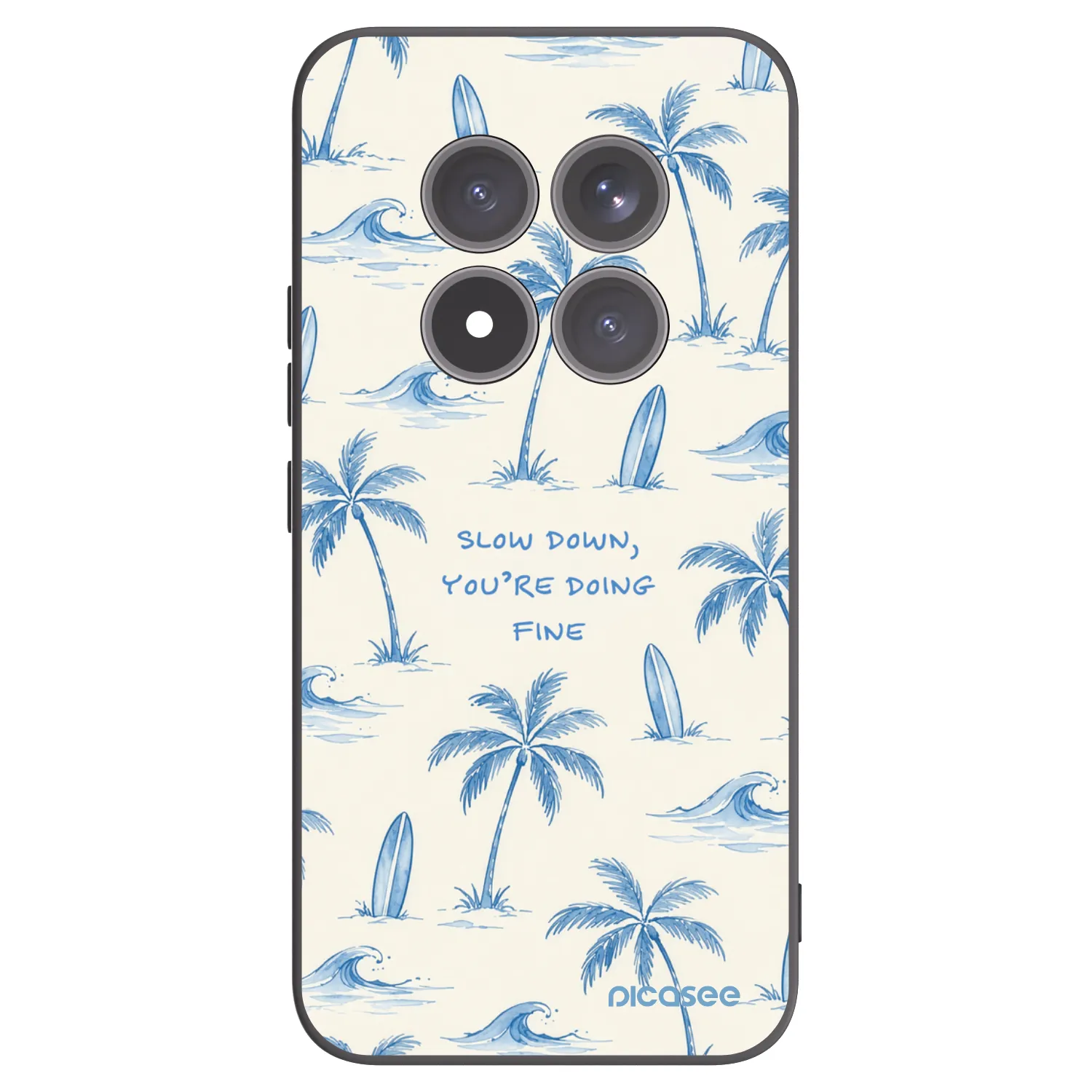 Picasee silikonový černý obal pro Xiaomi Redmi Note 15 Pro+ - Slow Tide