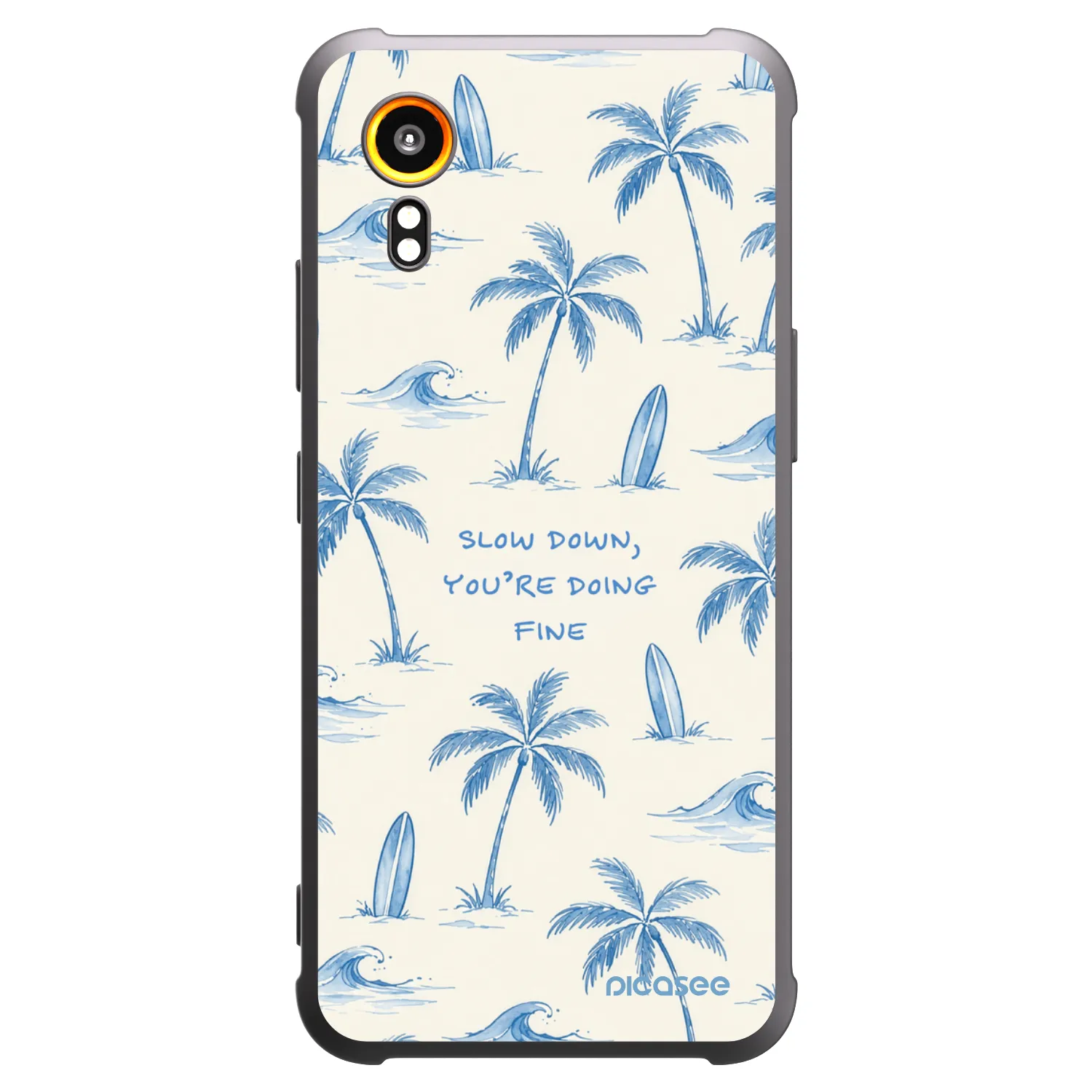 Picasee silikonový černý obal pro Samsung Galaxy XCover 7 - Slow Tide