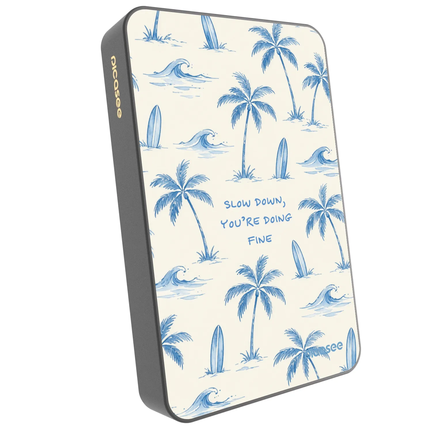 Picasee Powerbanka s MagSafe 10 000 mAh Šedá - Slow Tide