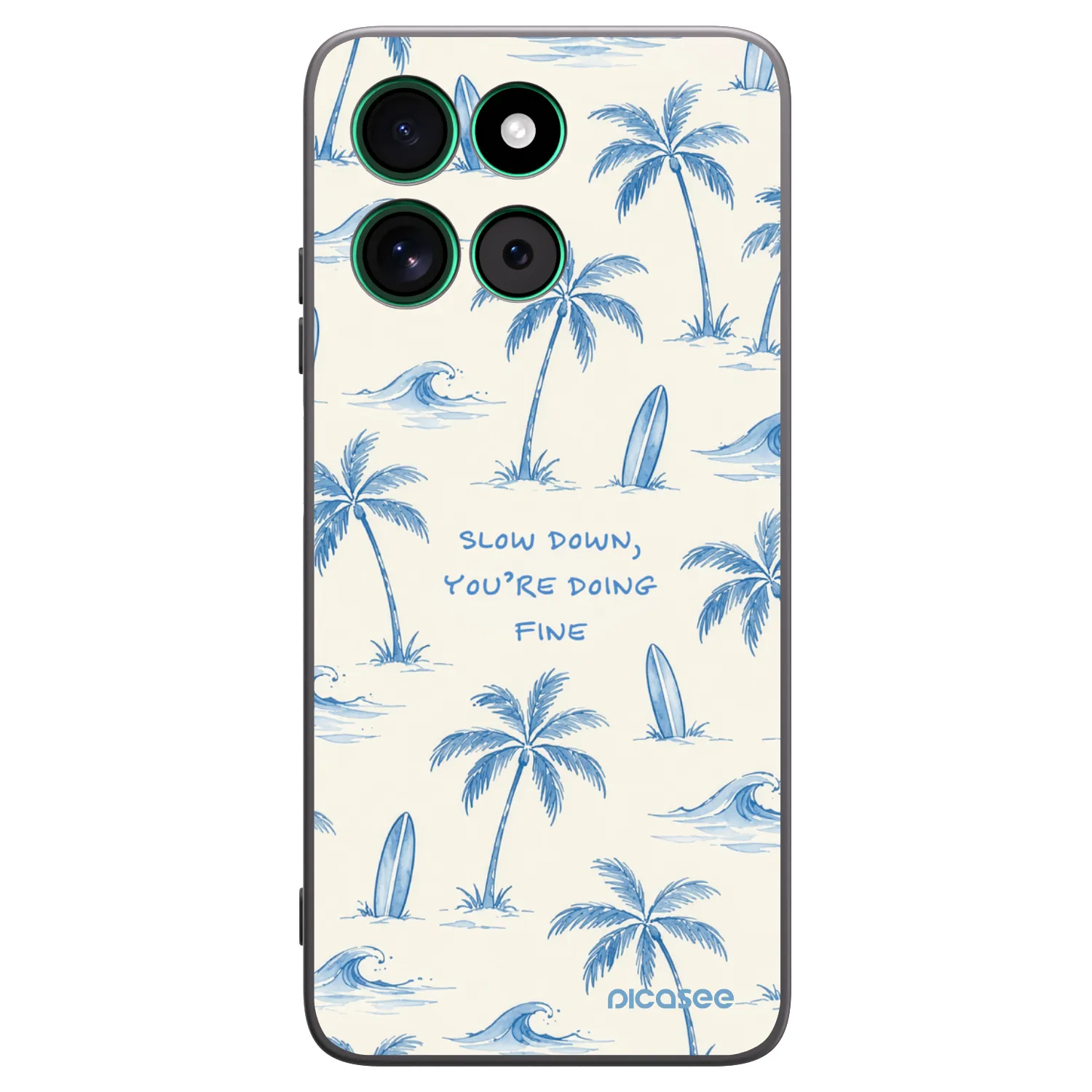 Picasee silikonový černý obal pro Motorola Moto G57 Power - Slow Tide