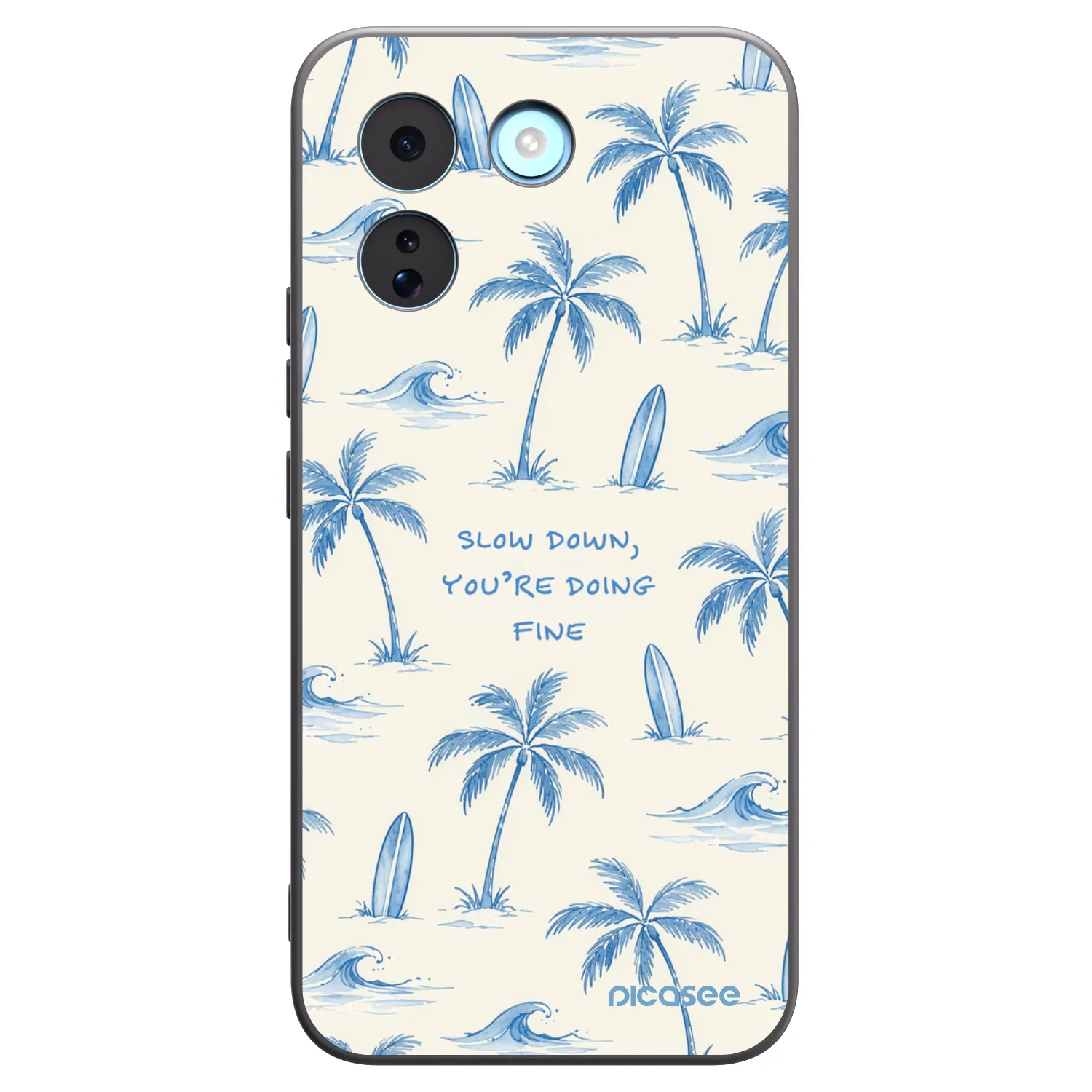 Picasee silikonový černý obal pro Xiaomi Redmi Note 17 Pro MAX 5G - Slow Tide