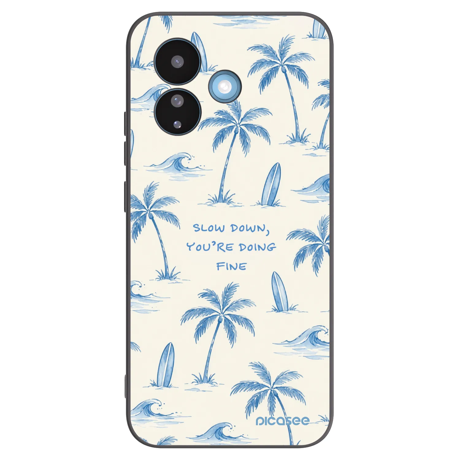 Picasee silikonový černý obal pro Xiaomi Redmi Note 17 Pro 5G - Slow Tide