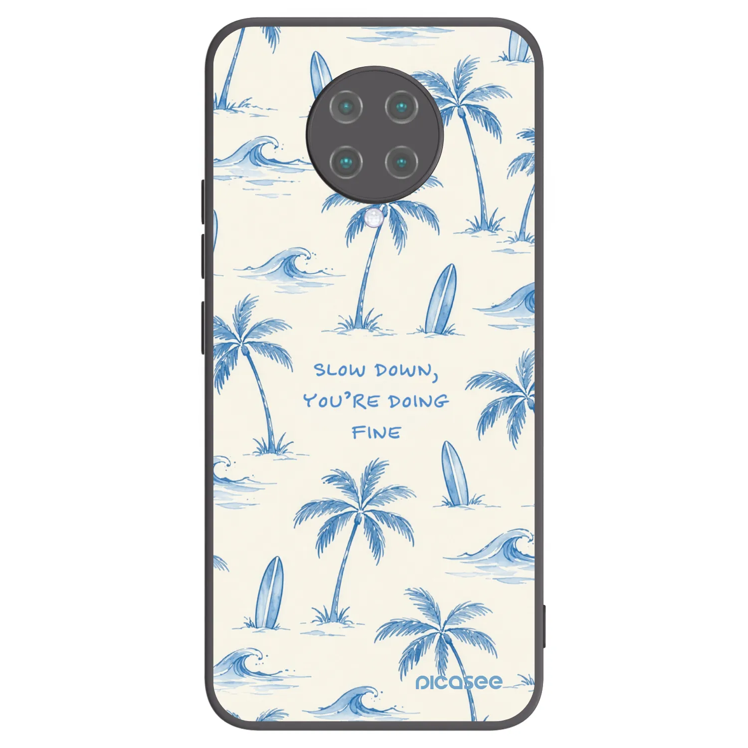 Picasee silikonový černý obal pro Xiaomi Poco F2 Pro - Slow Tide