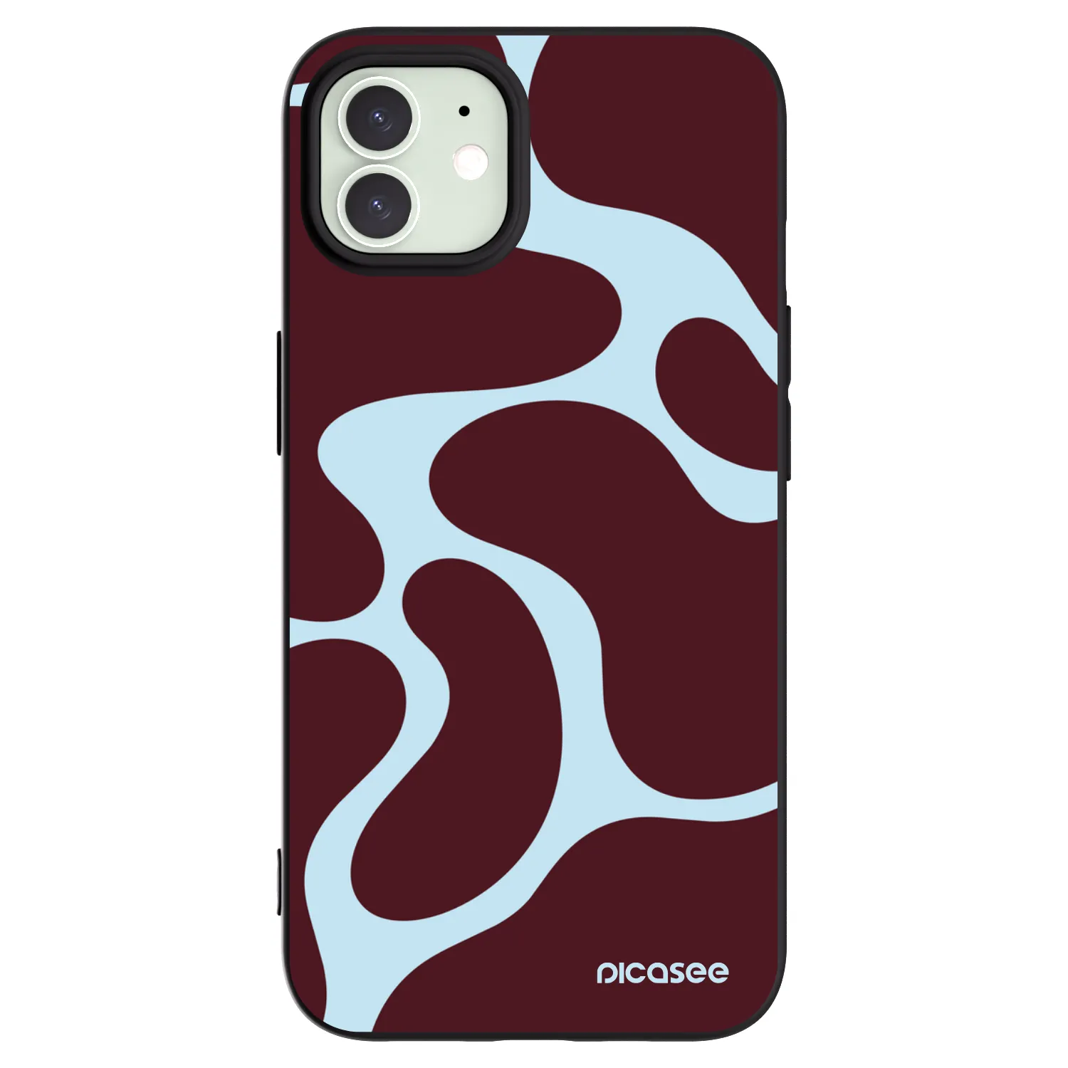 Picasee silikonový černý obal pro Apple iPhone 12 - Soft Detour