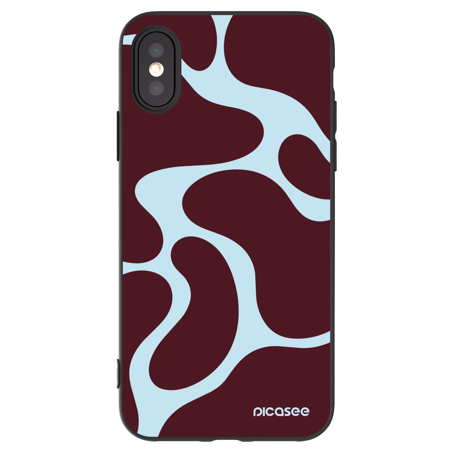 Picasee silikonový černý obal pro Apple iPhone X/XS - Soft Detour