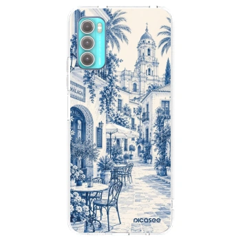 Picasee silikonový průhledný obal pro Motorola Moto G60 - Calle Azul