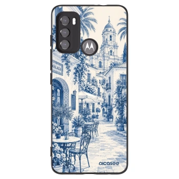 Picasee silikonový černý obal pro Motorola Moto G60 - Calle Azul