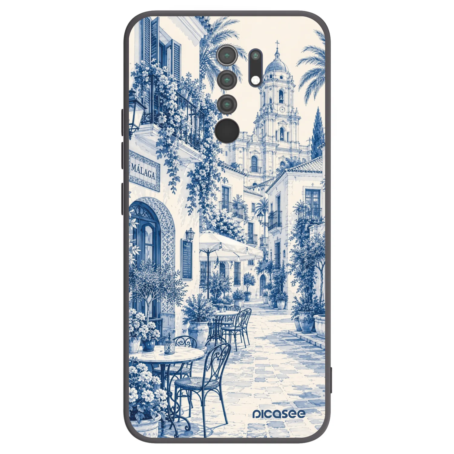 Picasee silikonový černý obal pro Xiaomi Redmi 9 - Calle Azul