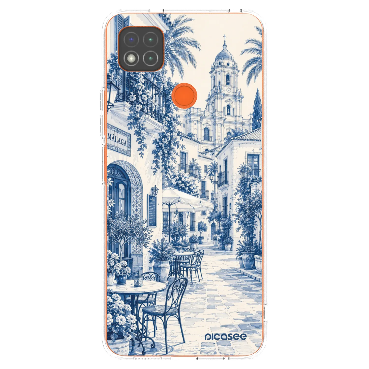 Picasee silikonový průhledný obal pro Xiaomi Redmi 9C - Calle Azul