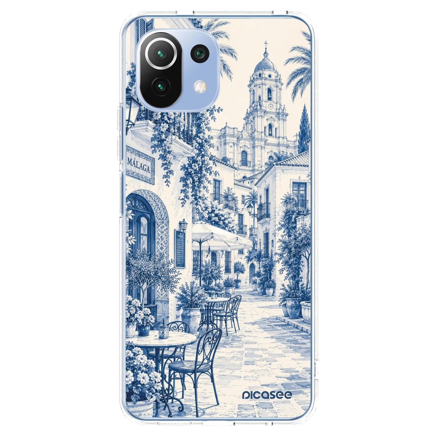 Picasee silikonový průhledný obal pro Xiaomi Mi 11 Lite - Calle Azul