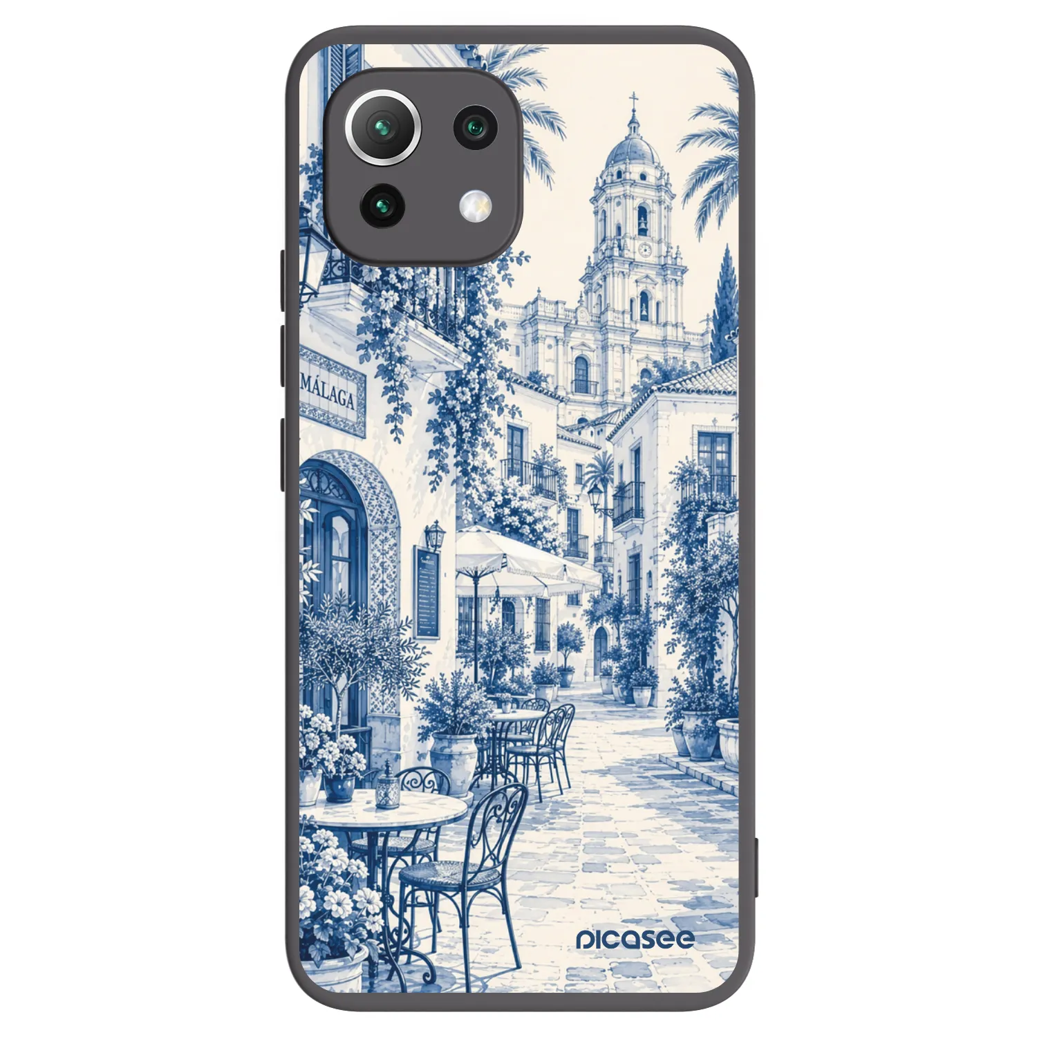 Picasee silikonový černý obal pro Xiaomi Mi 11 Lite - Calle Azul