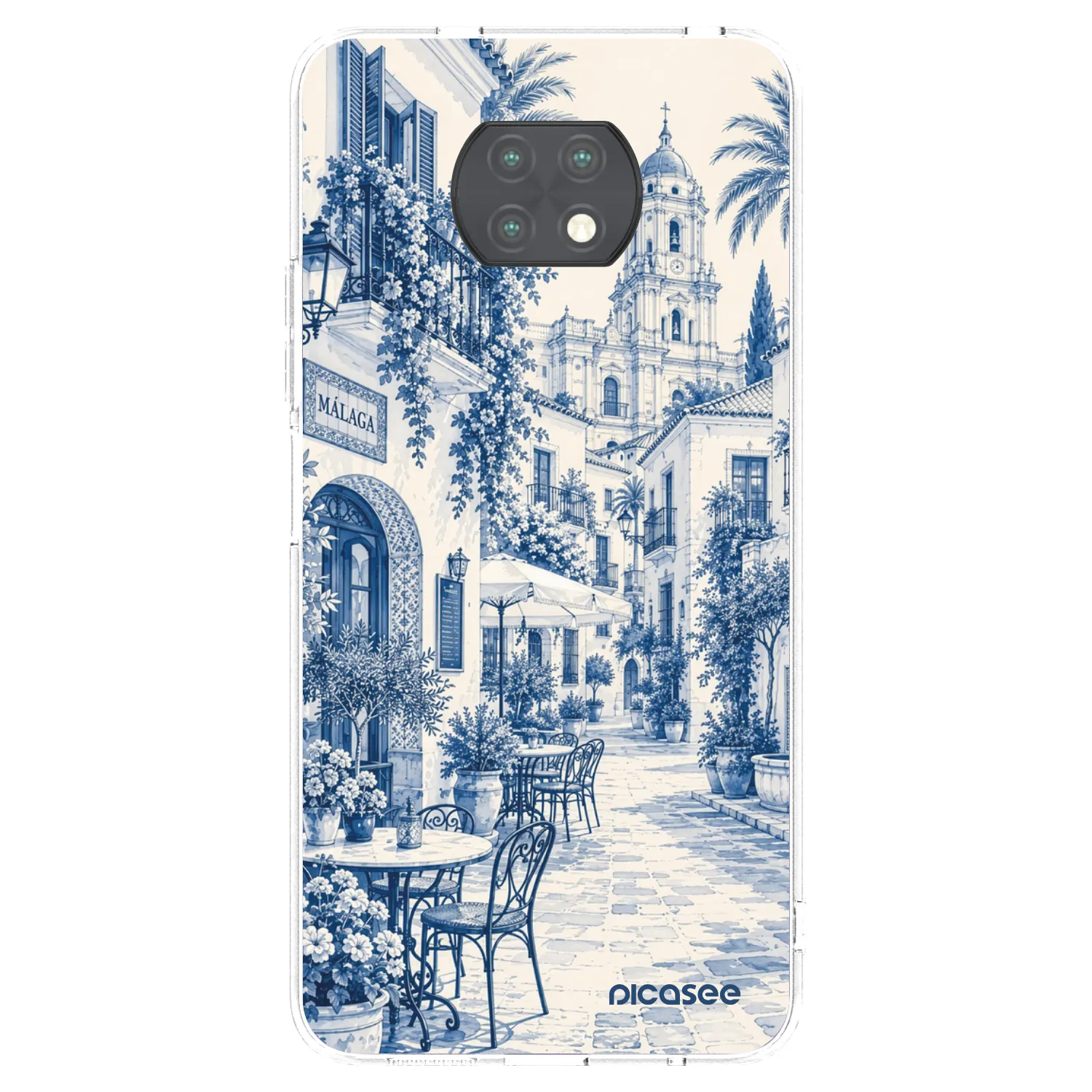 Picasee silikonový průhledný obal pro Xiaomi Redmi Note 9T - Calle Azul