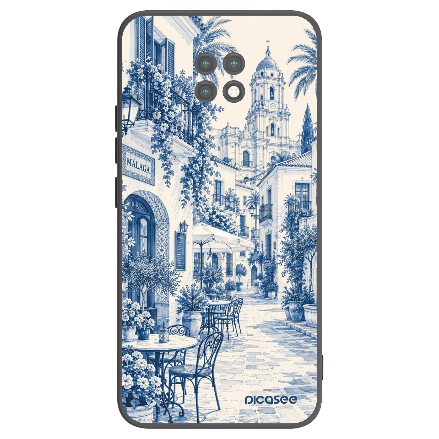 Picasee silikonový černý obal pro Xiaomi Redmi Note 9T - Calle Azul