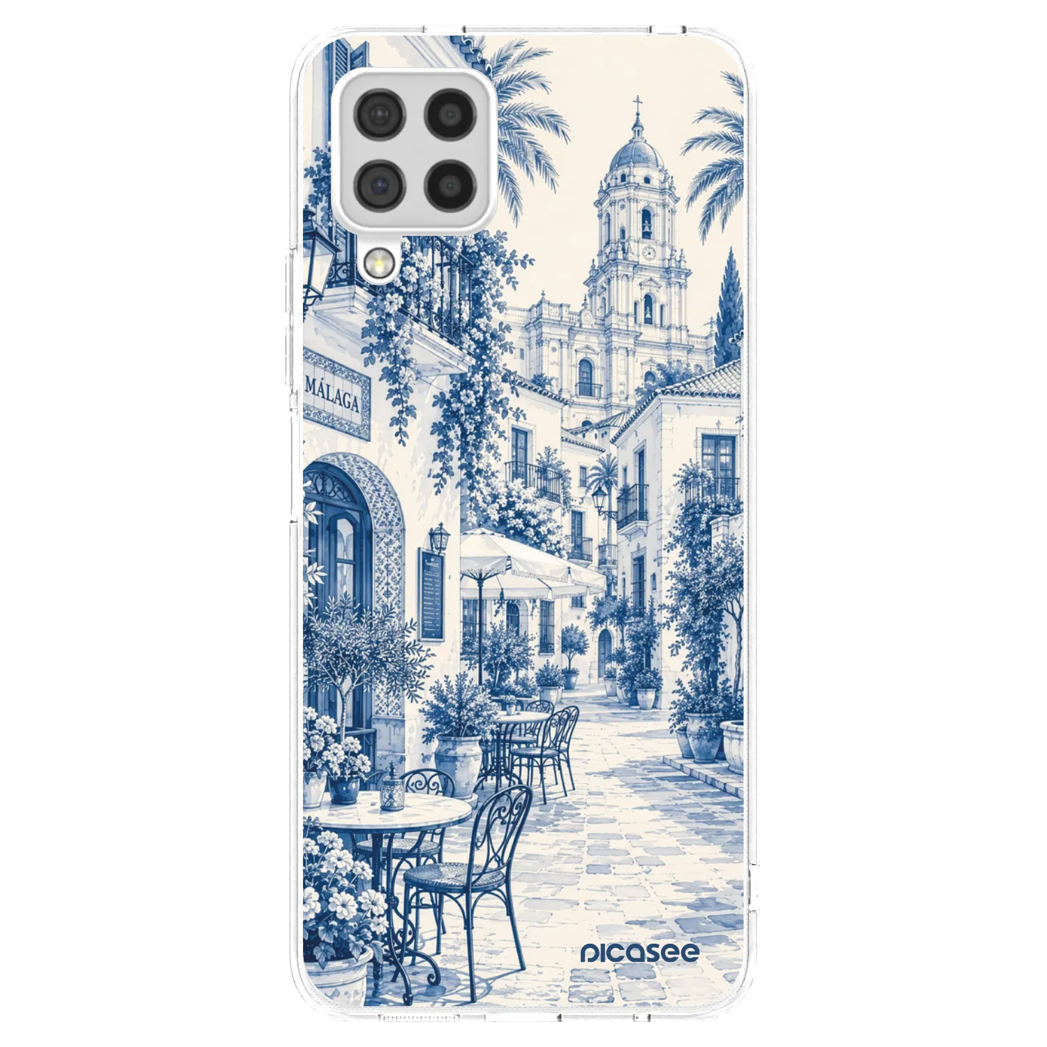 Picasee silikonový průhledný obal pro Samsung Galaxy A22 A225F 4G - Calle Azul