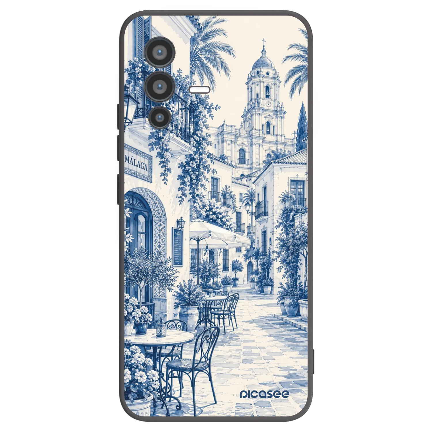 Picasee silikonový černý obal pro Vivo V23 5G - Calle Azul