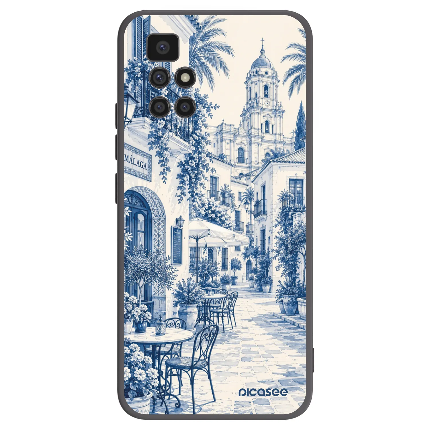 Picasee silikonový černý obal pro Xiaomi Redmi 10 (2022) - Calle Azul