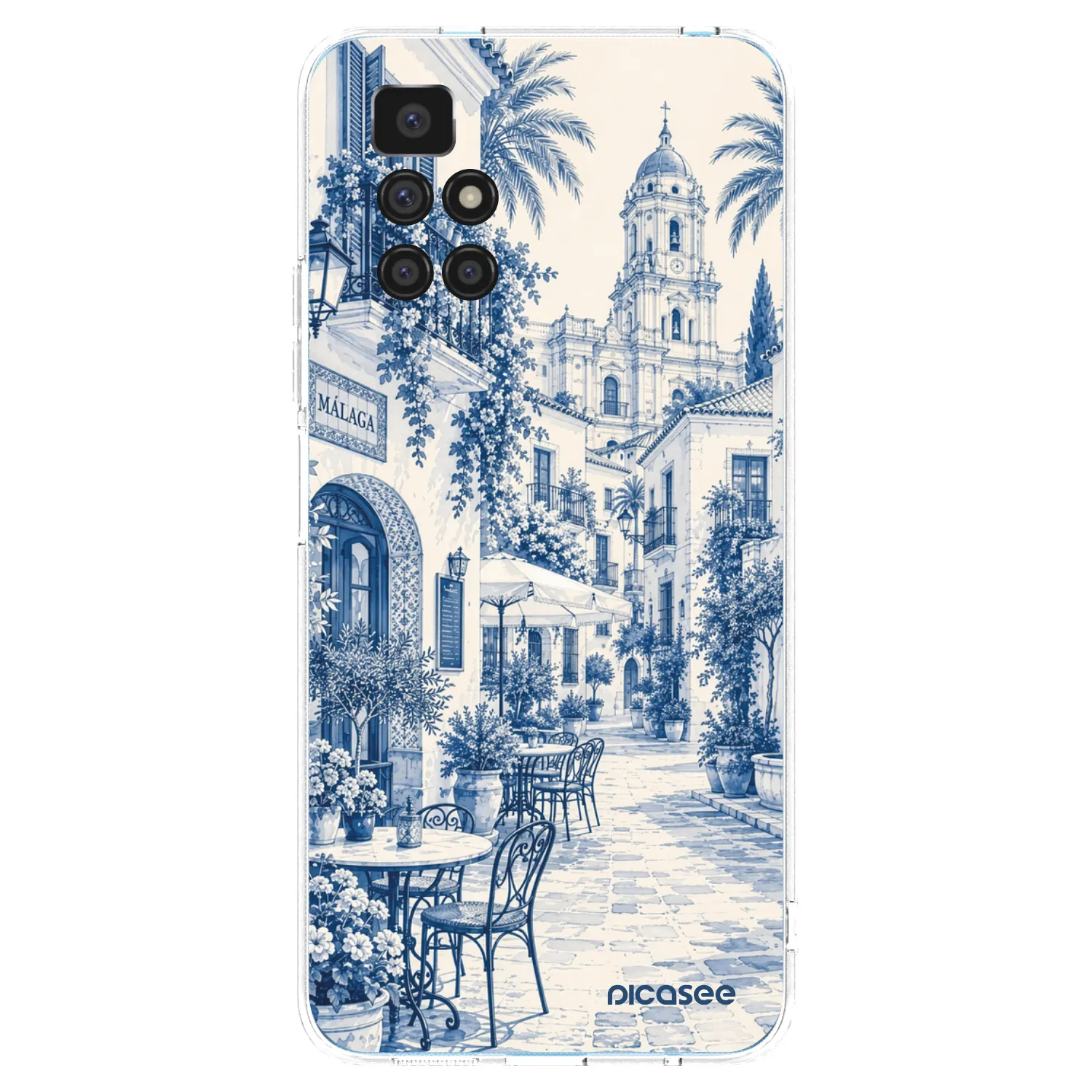 Picasee silikonový průhledný obal pro Xiaomi Redmi 10 (2022) - Calle Azul