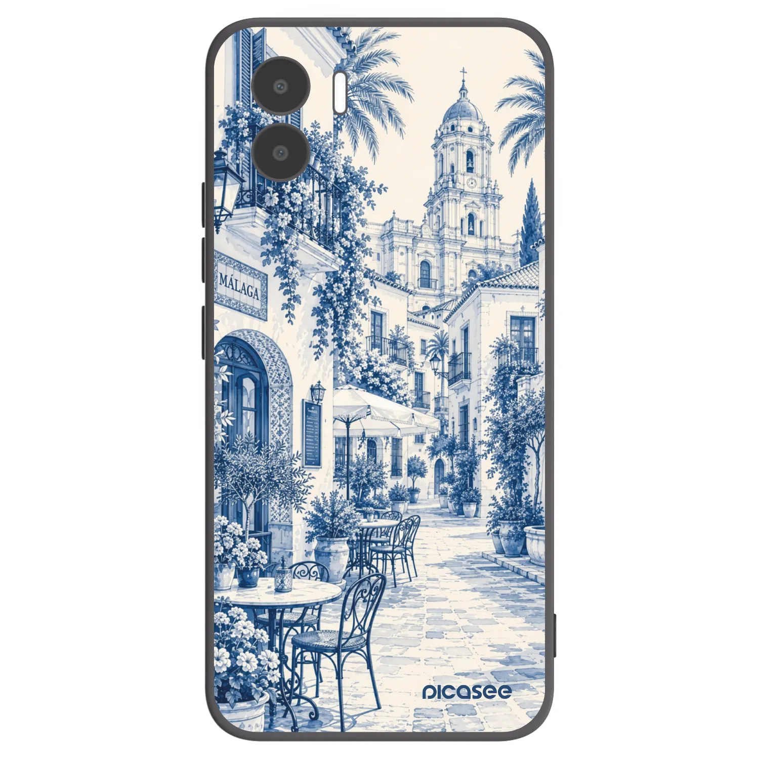 Picasee silikonový černý obal pro Xiaomi Redmi A1 - Calle Azul