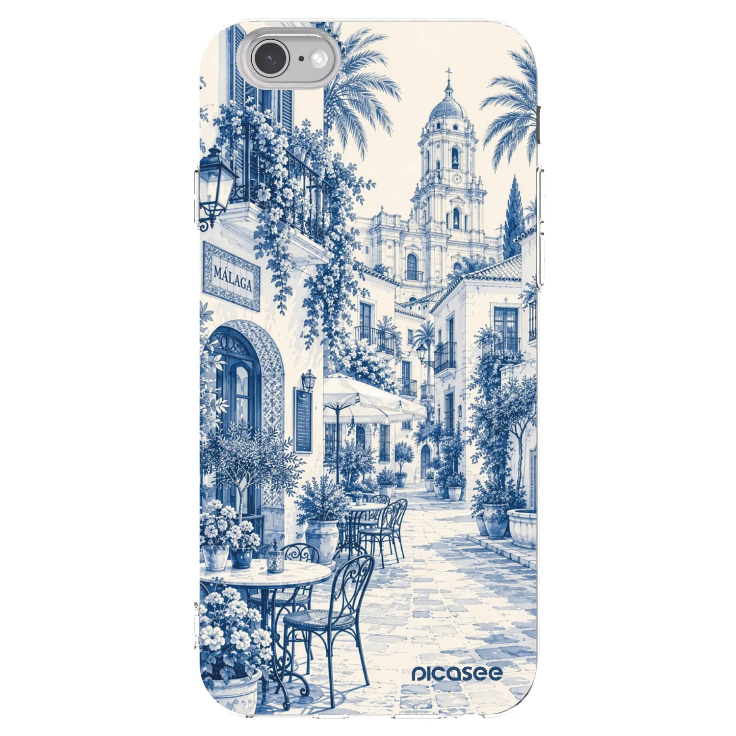 Picasee silikonový průhledný obal pro Apple iPhone 6/6S - Calle Azul