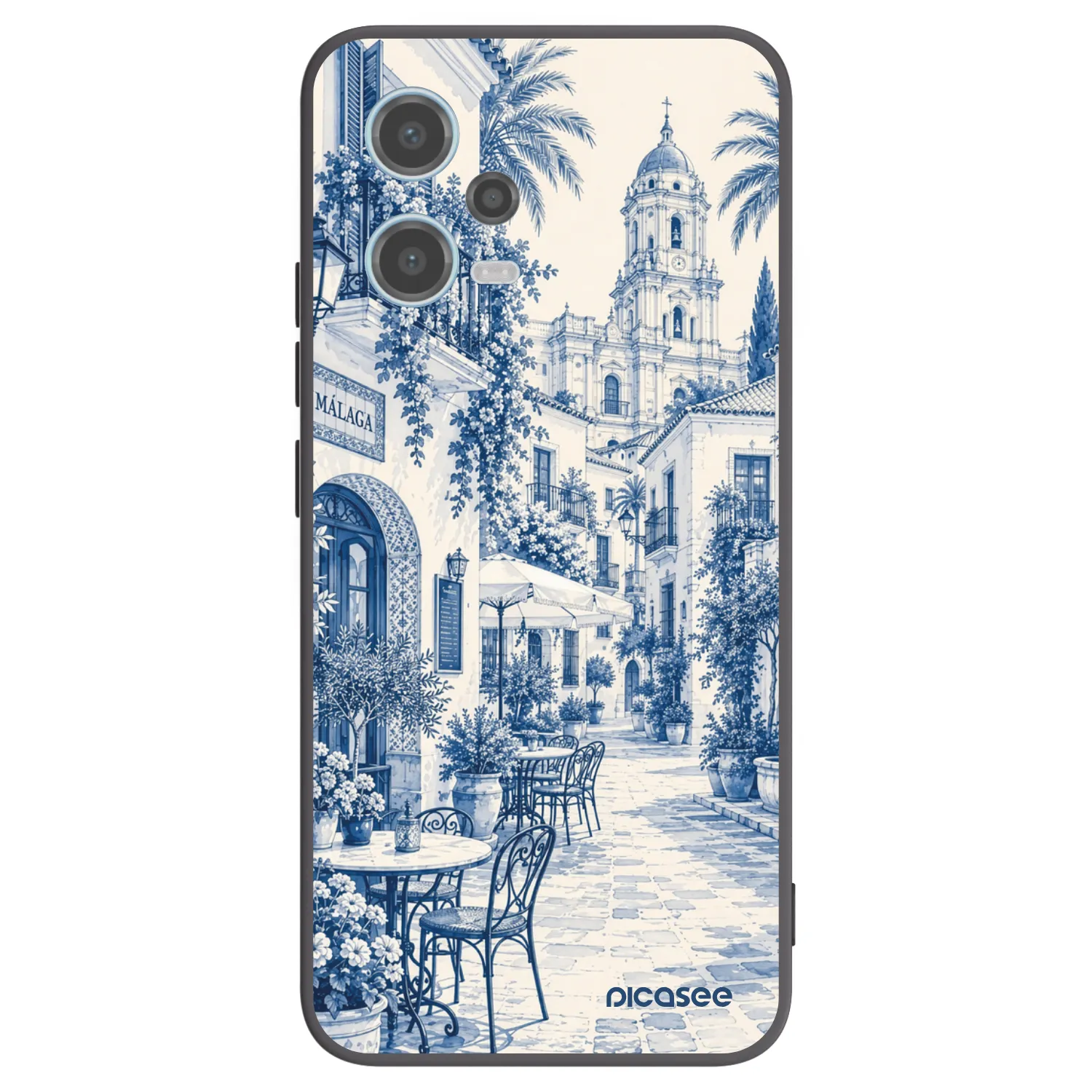Picasee silikonový černý obal pro Xiaomi Redmi Note 12 5G - Calle Azul