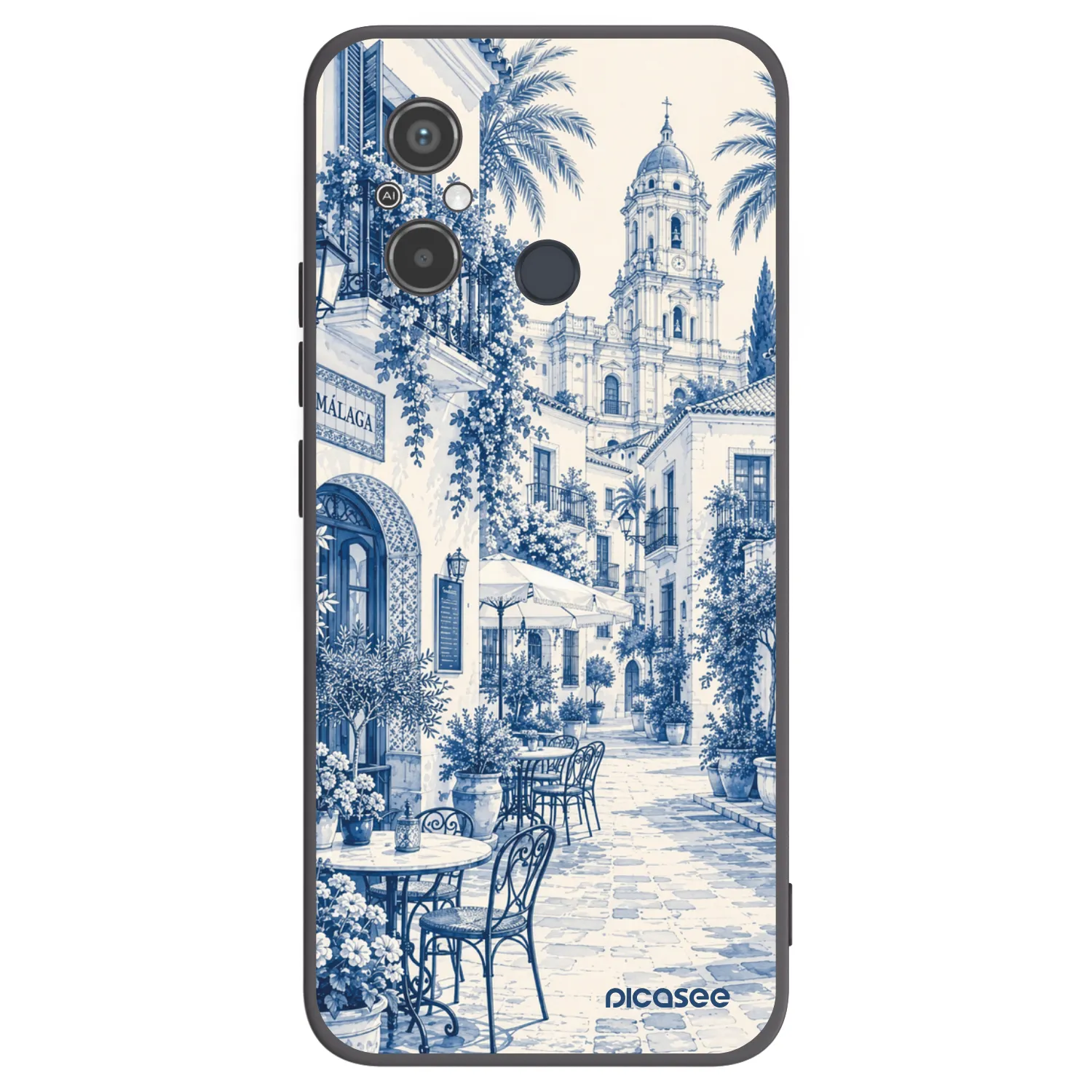 Picasee silikonový černý obal pro Xiaomi Redmi 12C - Calle Azul
